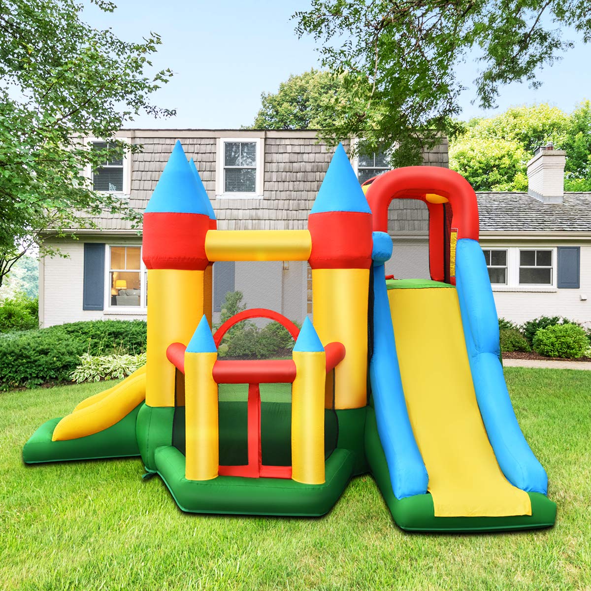 WATERJOY Kids Inflatable Castle with 780W Blower,Inflatable Bounce