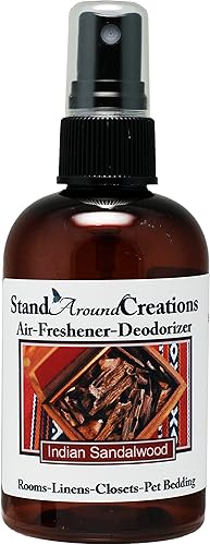 Spray concentrado para habitaciónropa de camaambientadorambientador - 4 onzas líquidas - Aroma - Sándalo indio una fragancia amaderada cálida, dulce
