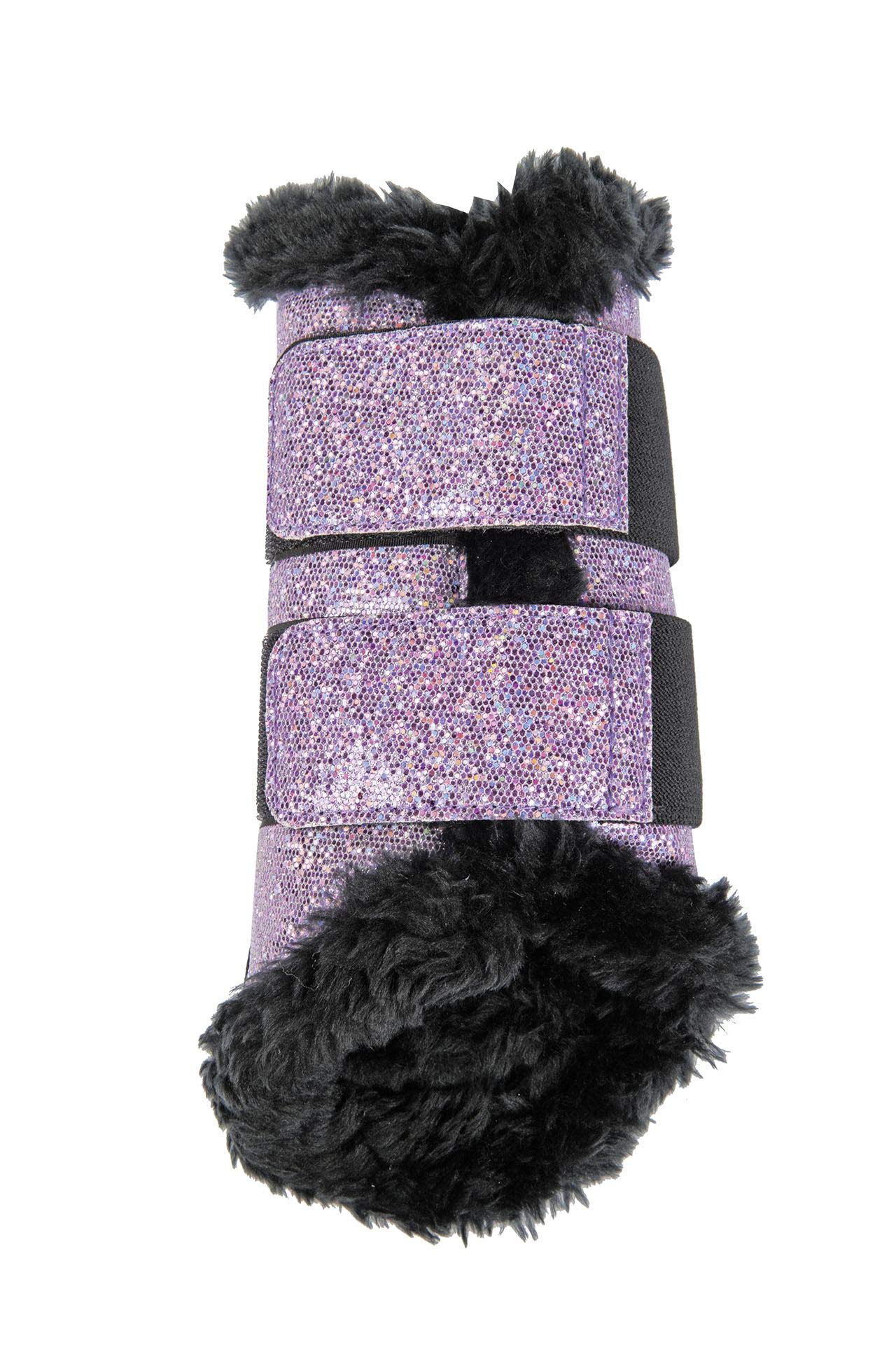 HKM 10032 Comfort Glitter, ochraniacze na konie, pluszowa podszewka, S-XL, 1 para