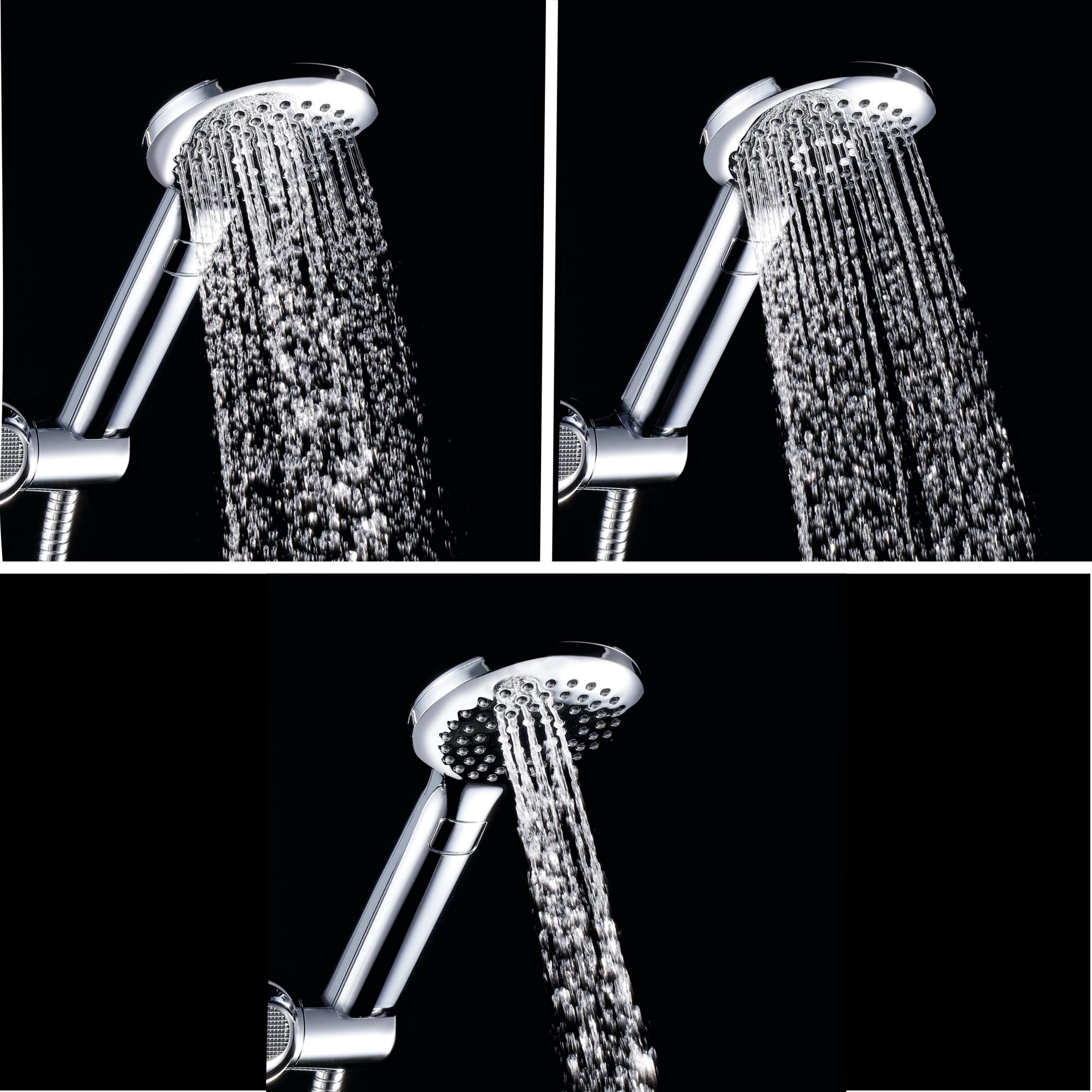 Wirquin 60721387 Colonne de douche avec mitigeur thermostatique Siena Comfort 3 jets, inverseur céramique 3 jets chromé, inverseur céramique, anti-calcaire, sécurité 38°C, ACS
