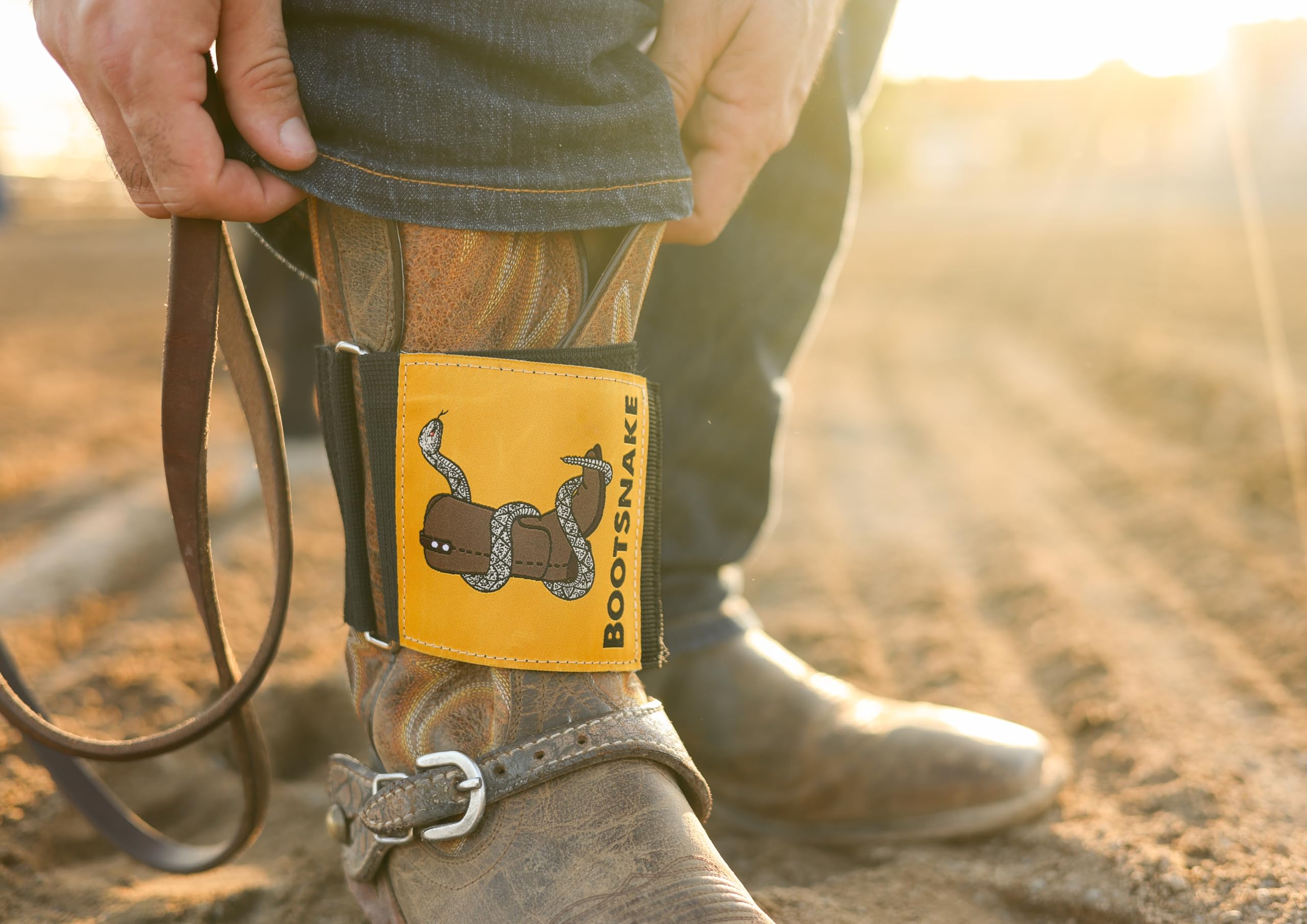Bootsnake Cowboy Boot Accessory Strap, Reduces Boot Lines, Keeps Pant Legs Smooth, Blocks Dirt and Debris - 4