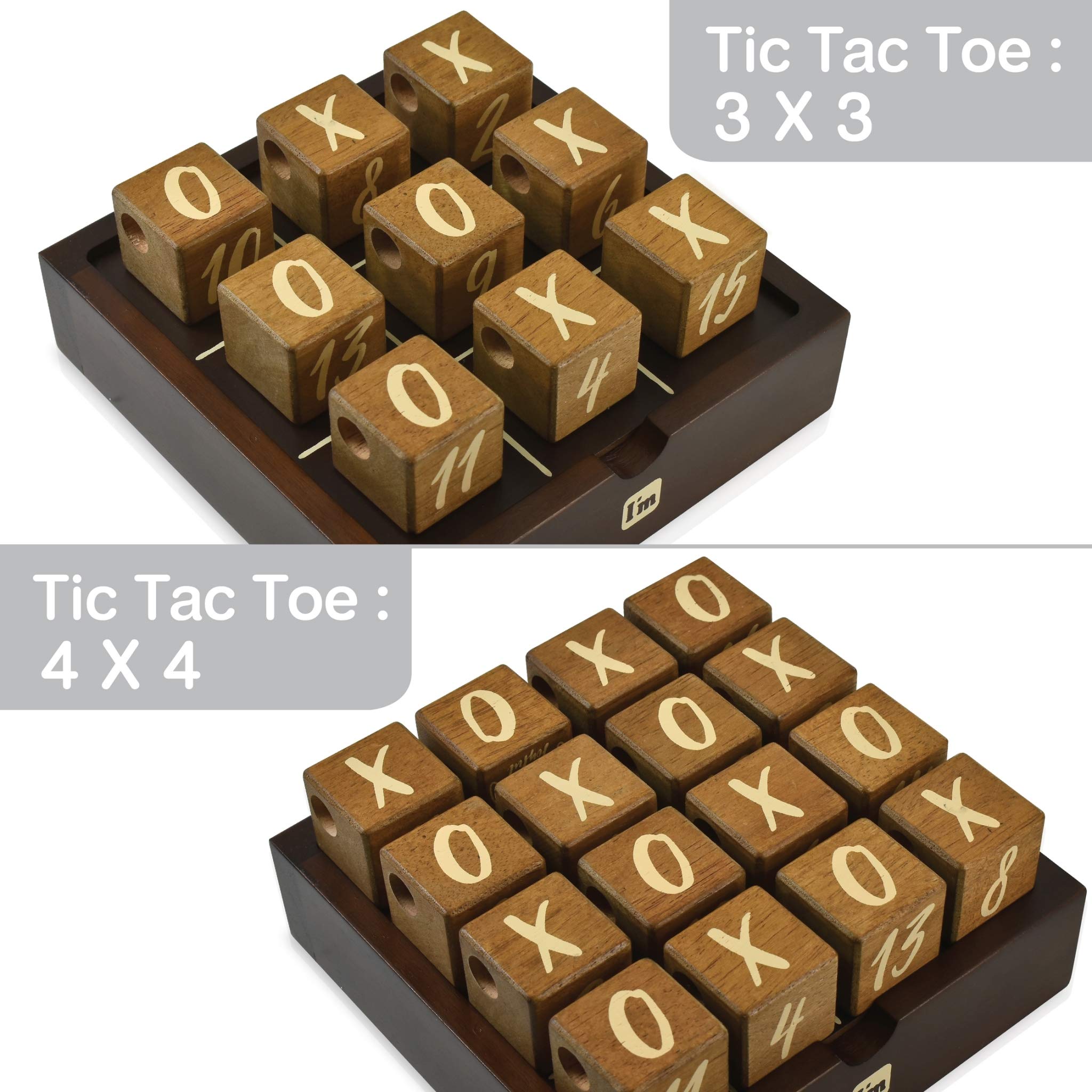 Amazon.com: Super SIX : Wooden Multi Board Game: Tic Tac Toe +