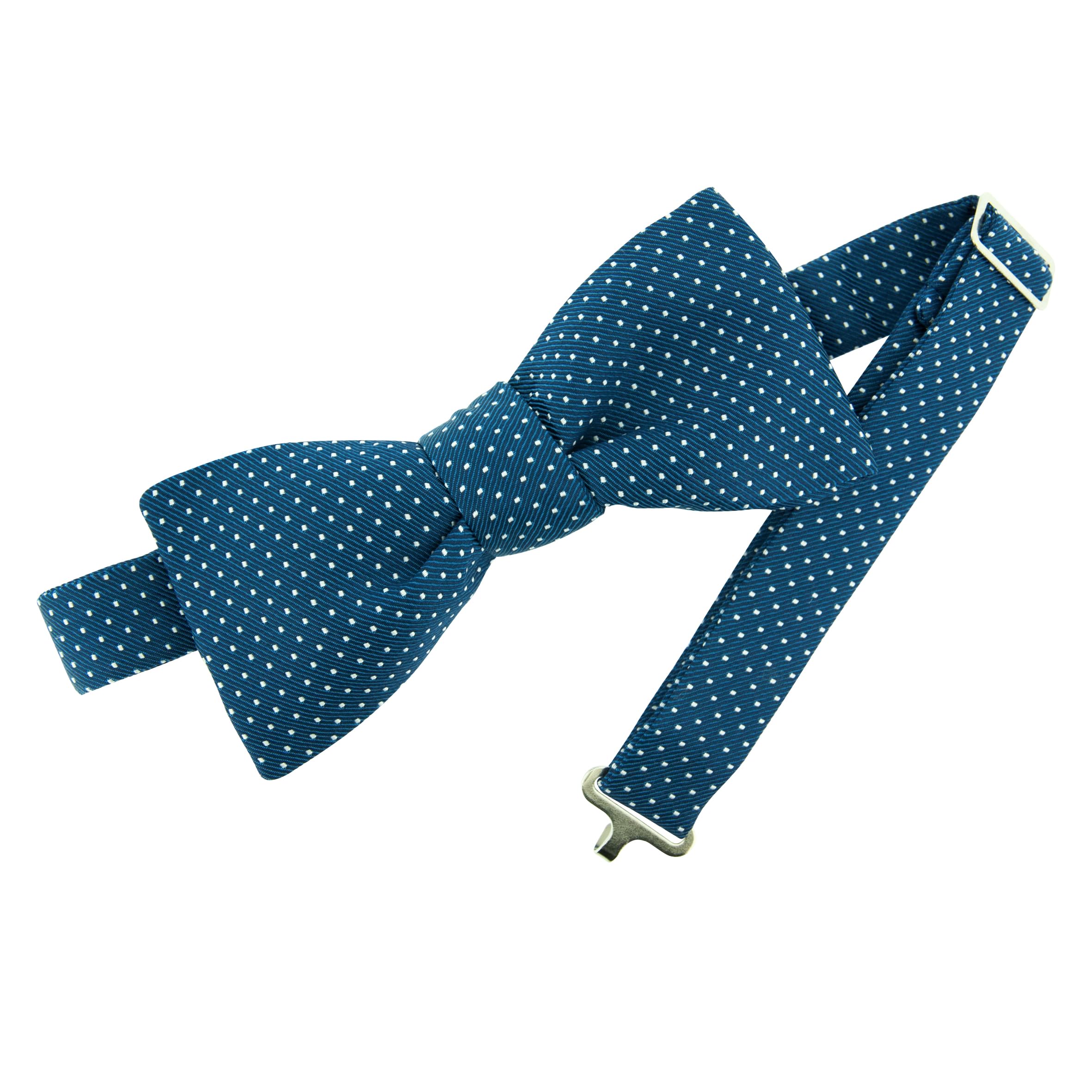 Papillon Seta Venezia blu medio - Made in France