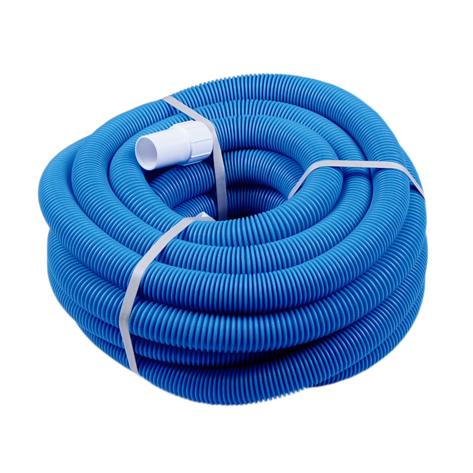 Cofan Tuyau auto-flottant bleu très flexible pour piscine | Diamètre du tuyau Ø 3,8 cm et 12 mètres de longueur | Équipé de terminaux