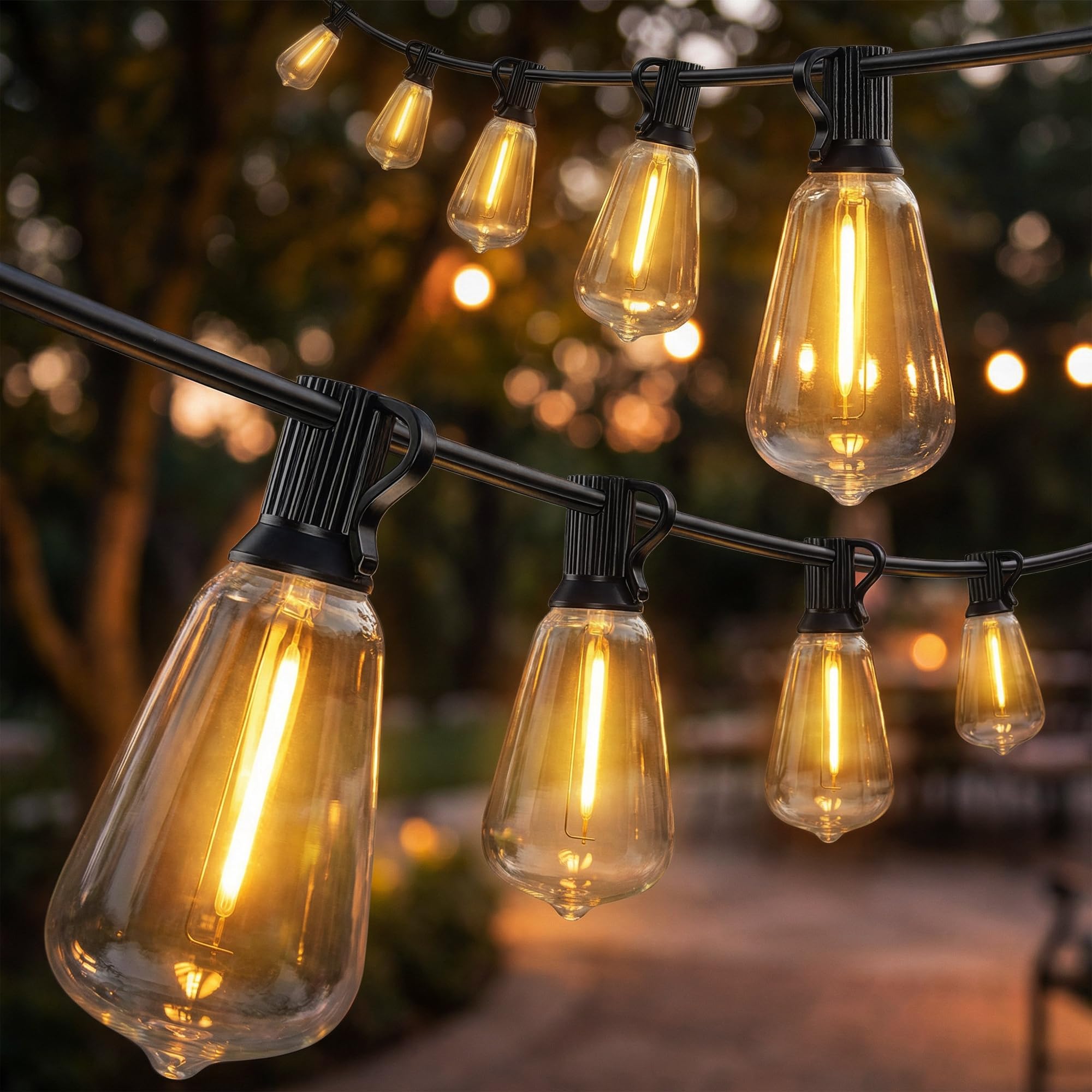 Rackhams White 50 Led Curtain Lights, Ip44 Waterproof Fairy Curtain Lights, Warm - Led Curtain Lights - 50 Bulbs - 1800 X 3.8 X 9 Cm