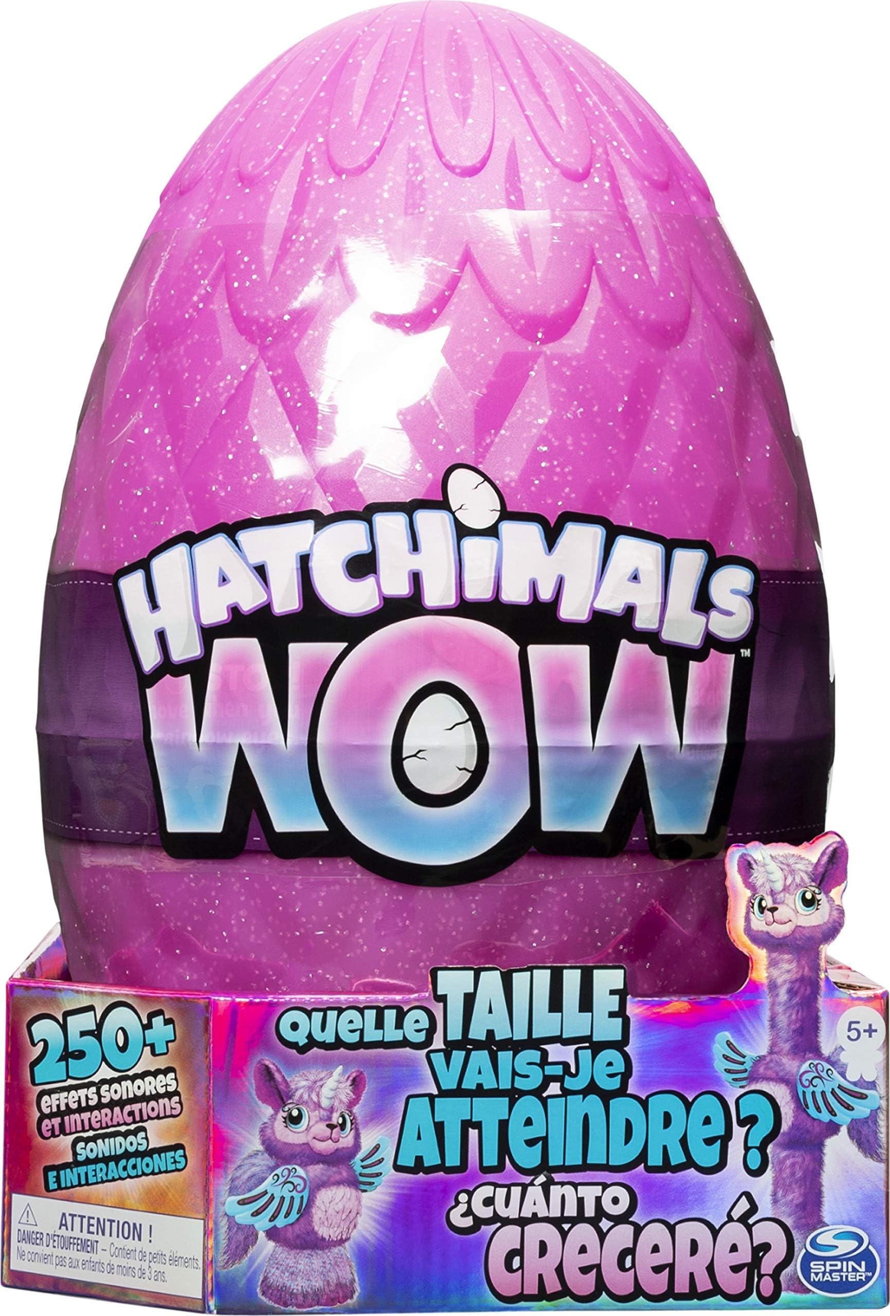 HATCHIMALS WOW, Llalacorn 32-inch (81.3 centimetres) Tall Interactive with Re-Hatchable Egg (Styles May Vary)