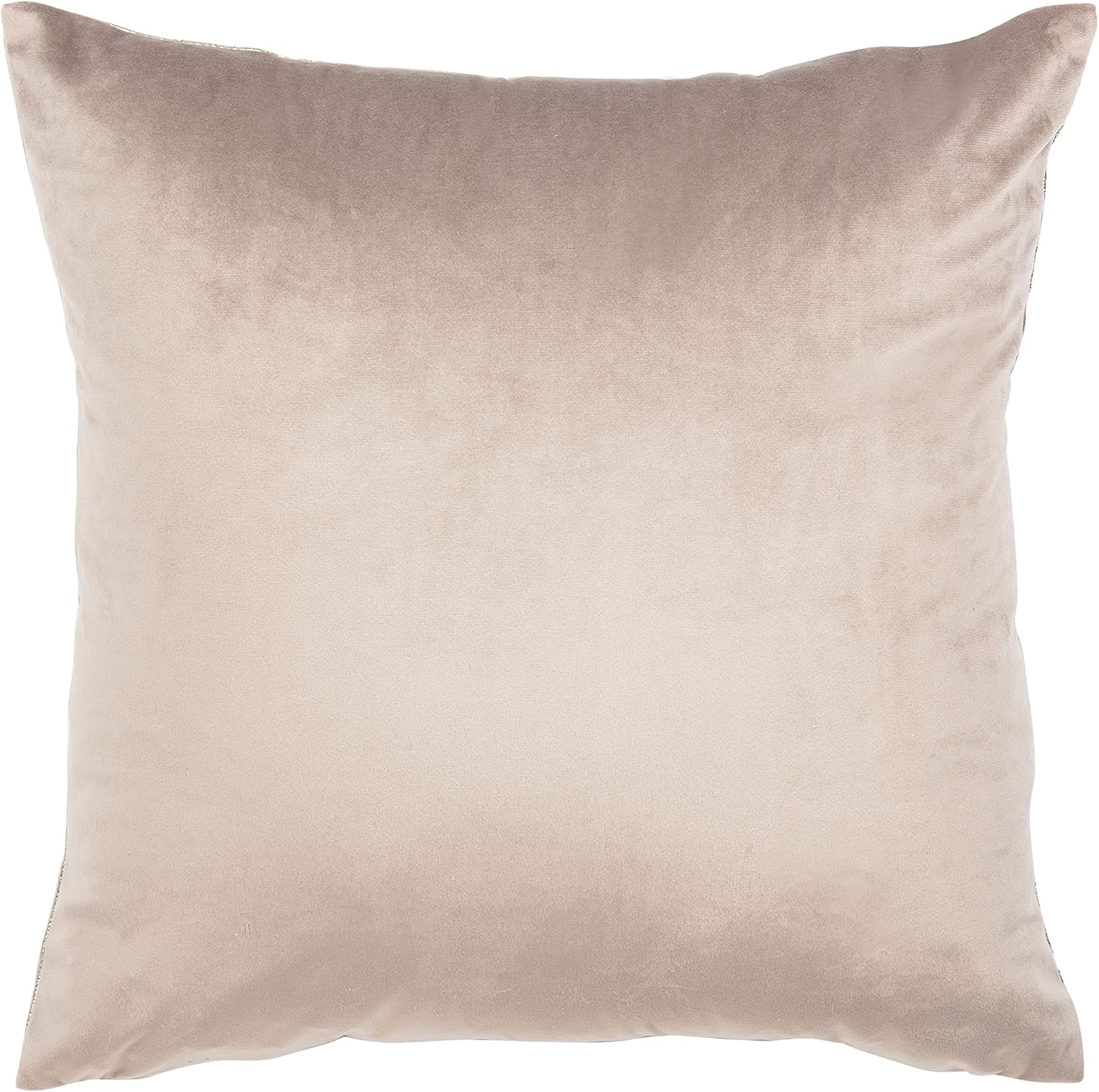 Safavieh Home Collection Prasla 18-inch Taupe/Gold Metallic Decorative Accent Pillow PLS7147A-1818