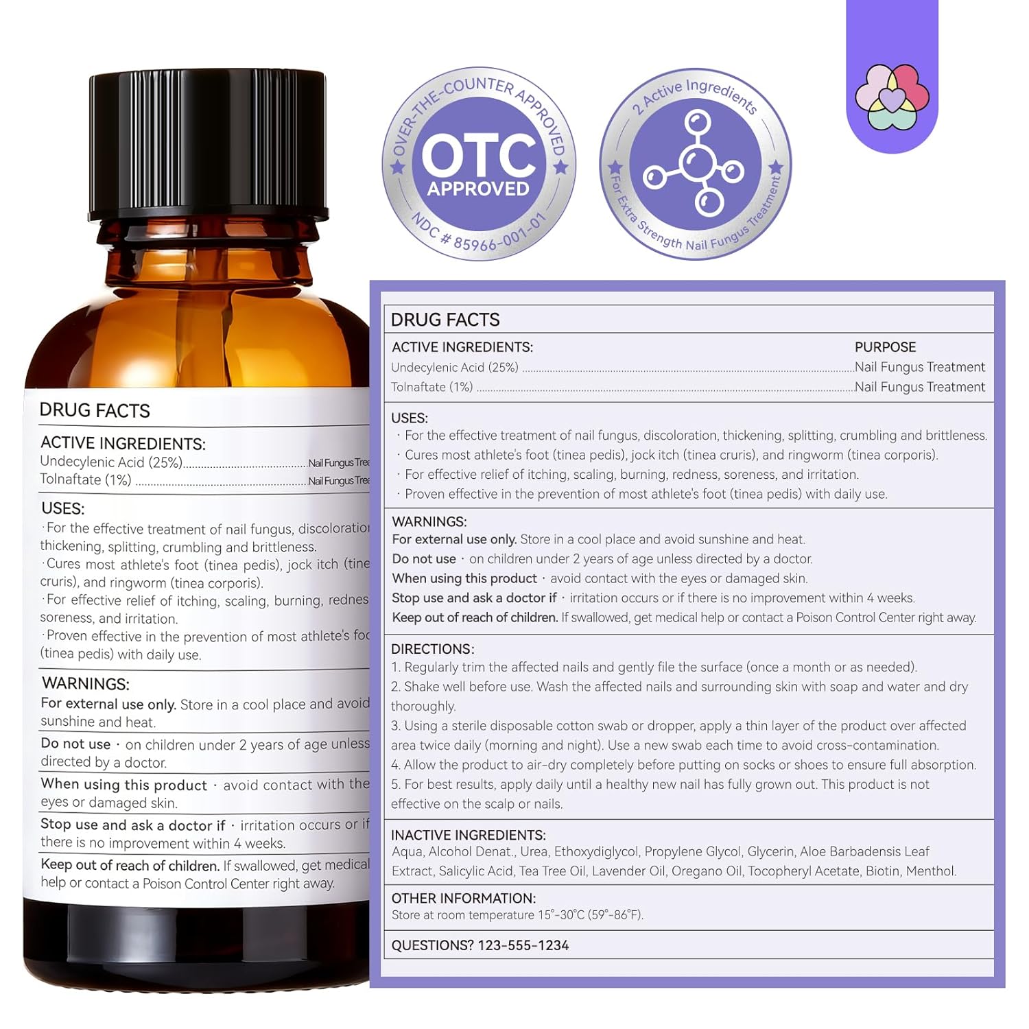 SAVILAND Toenail Fungus Treatment Extra Strength: 2X Extreme Nail Repair for Discolored and Damaged Nails Toenail Softener Yellow Toenail Foot Toe Thick Nail Fungus Treatments Solution,1 fl oz - Image 9