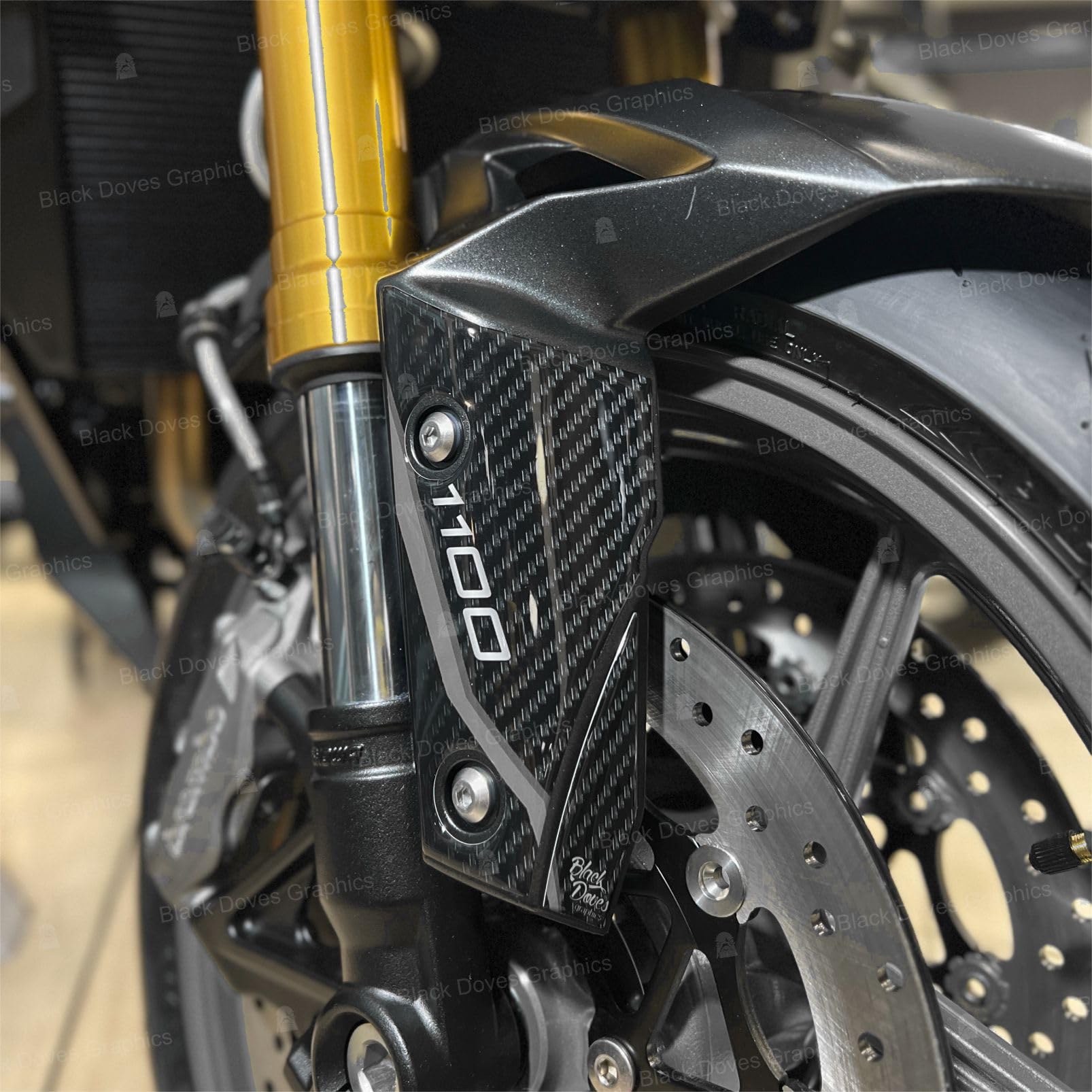 Sticker résine 3D Kawasaki Z1100 2026 pour protéger le réservoir BK1