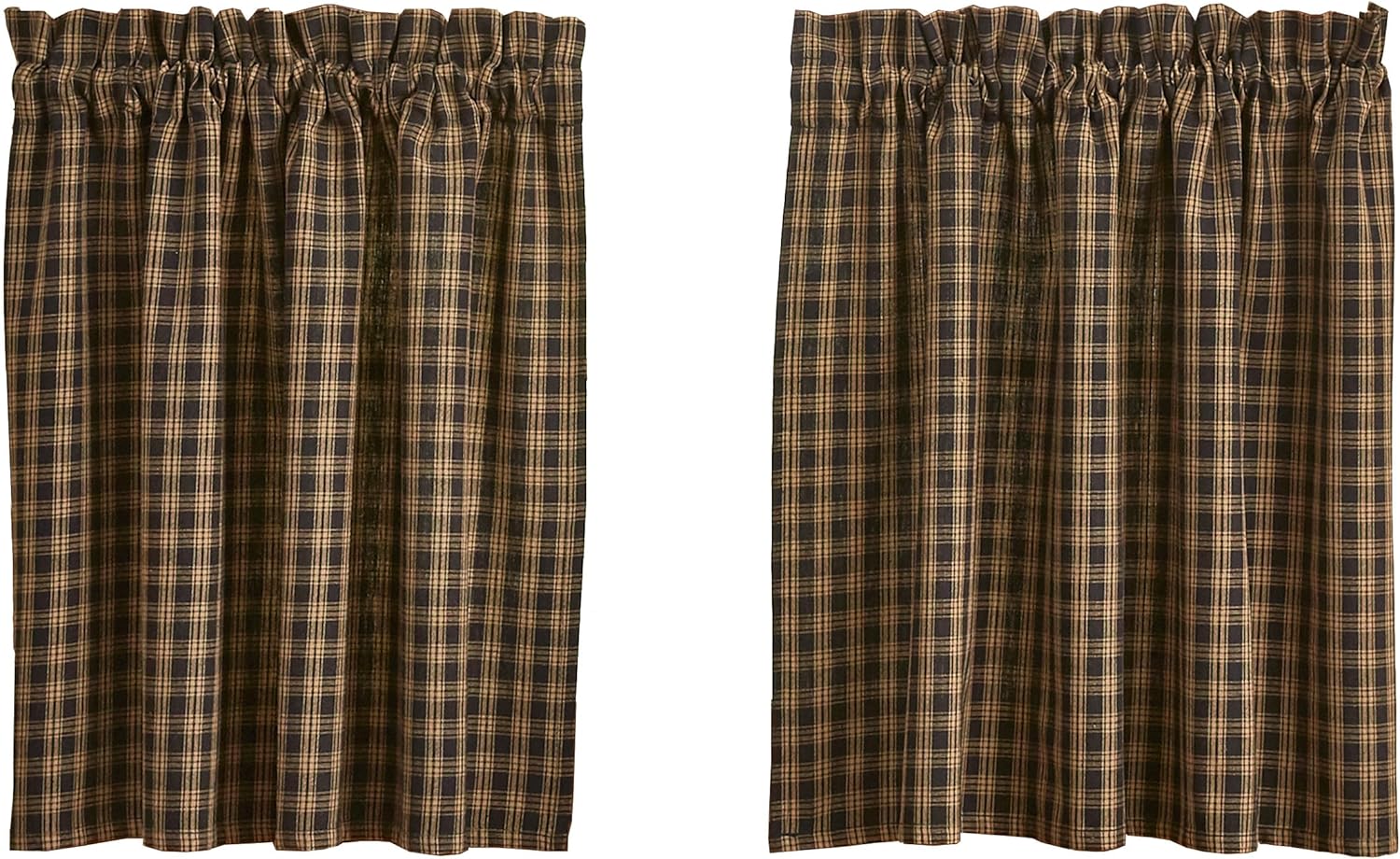 Park Designs Sturbridge Window Tiers - Black