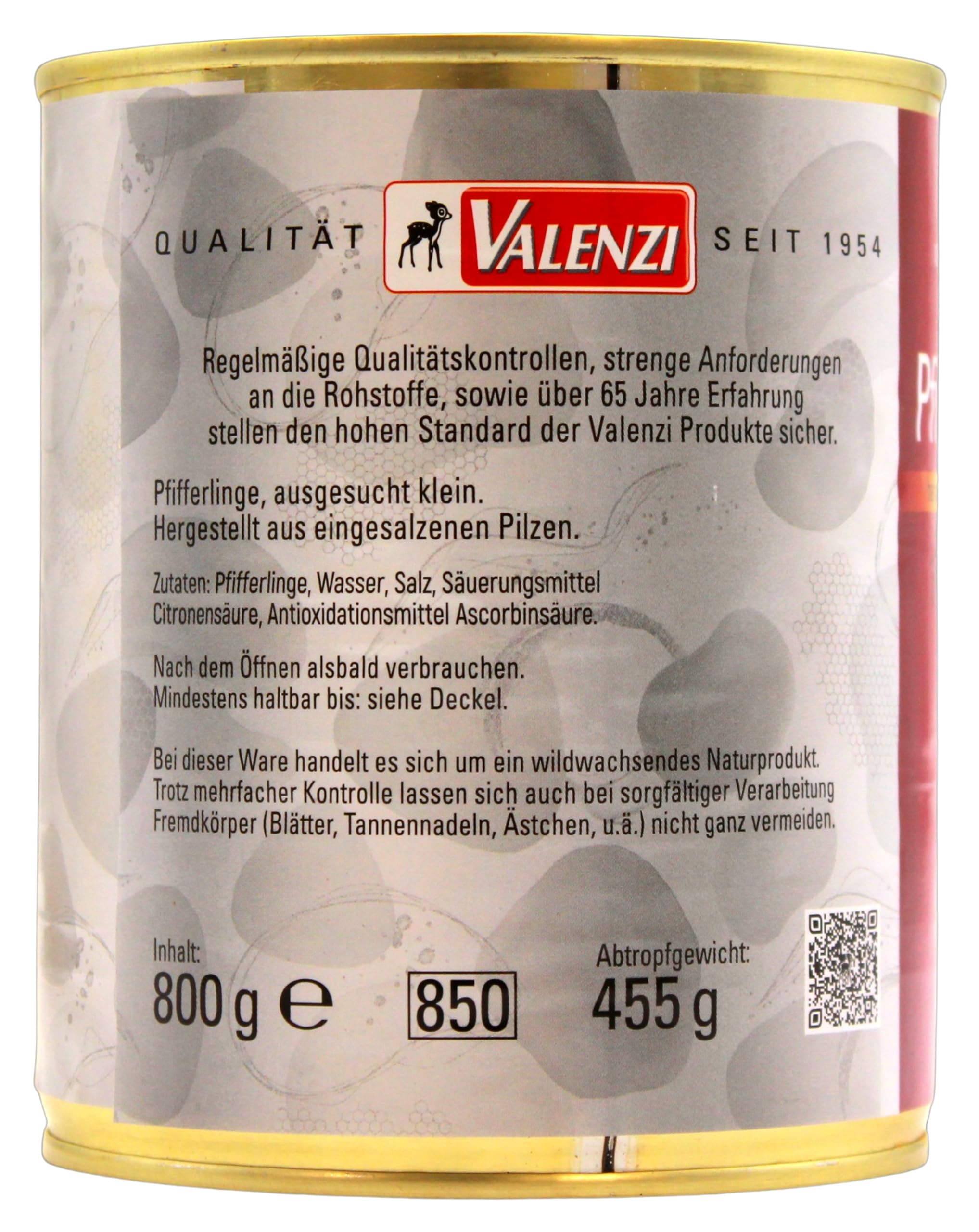Valenzi Pfifferlinge klein, 6er Pack (6 x 455g)