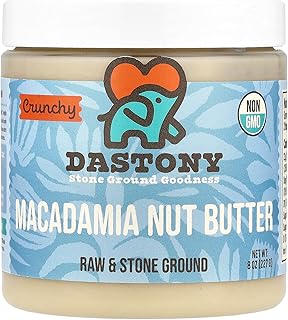 Dastony Macadamia Nut Butter, Crunchy, 8 oz (227 g)
