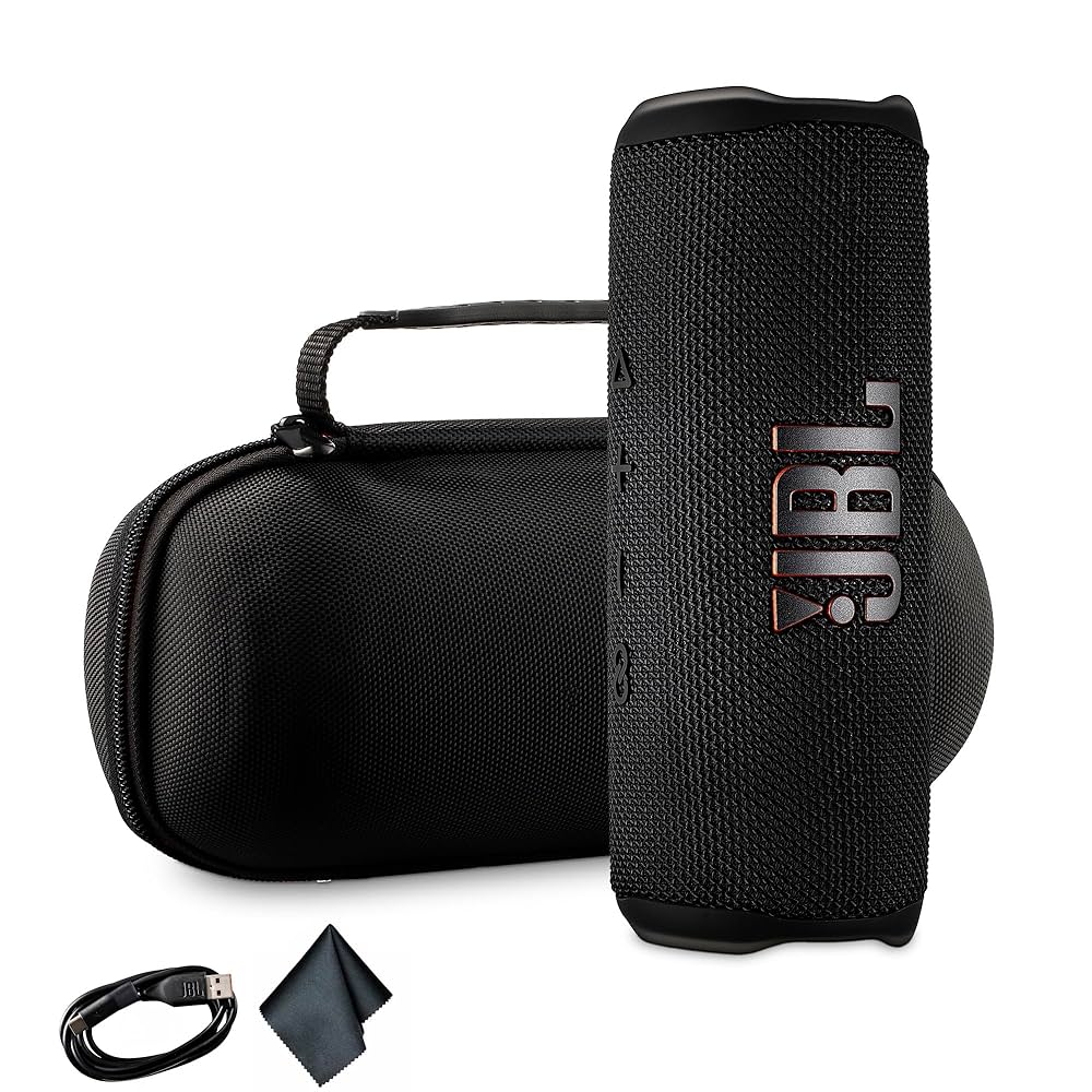 【05】JBL flip6 ワイヤレススピーカー 黒 Amazon.com: JBL Flip 6 Portable Wireless Speaker | Deep Bass