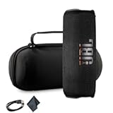 Flip 6 Portable Wireless Speaker &vert; Deep Bass Sound&comma; IP67 Waterproof Rating &vert; Bluetooth Audio for Outdoor&comma; Travel&comma; Beach&comma; Hiking&comma; and Home Use &lpar;Black&rpar; with Travel Case &plus; Microfiber Cloth