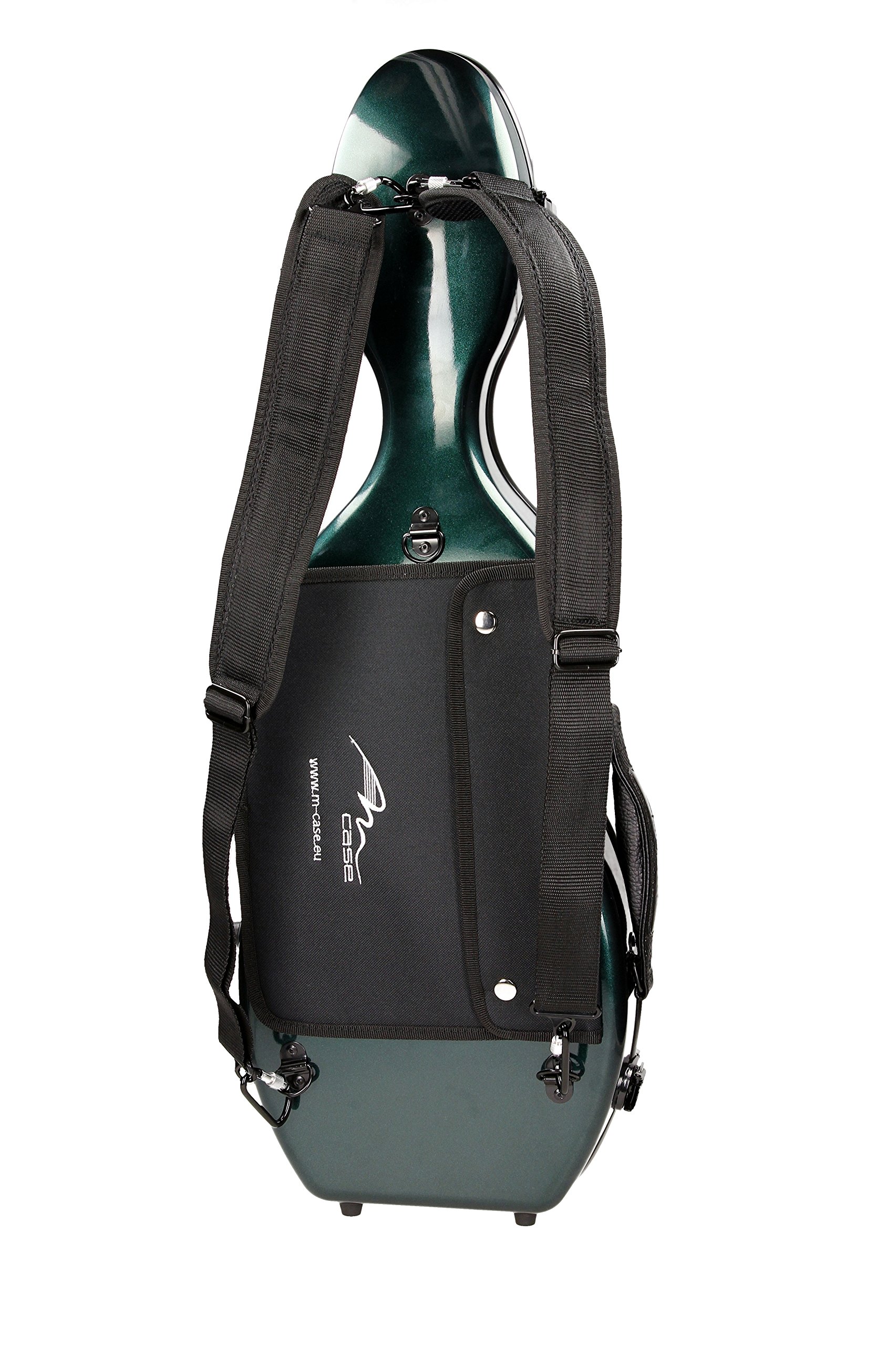 M-Case Valigetta in Fibra di Vetro Ultra Light per Violino 4/4 Verde