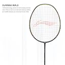 Li-Ning Wind Lite 700 II Carbon Graphite Badminton Strung Racket with Full Racket Cover (Dark Grey/Lime) gallery image