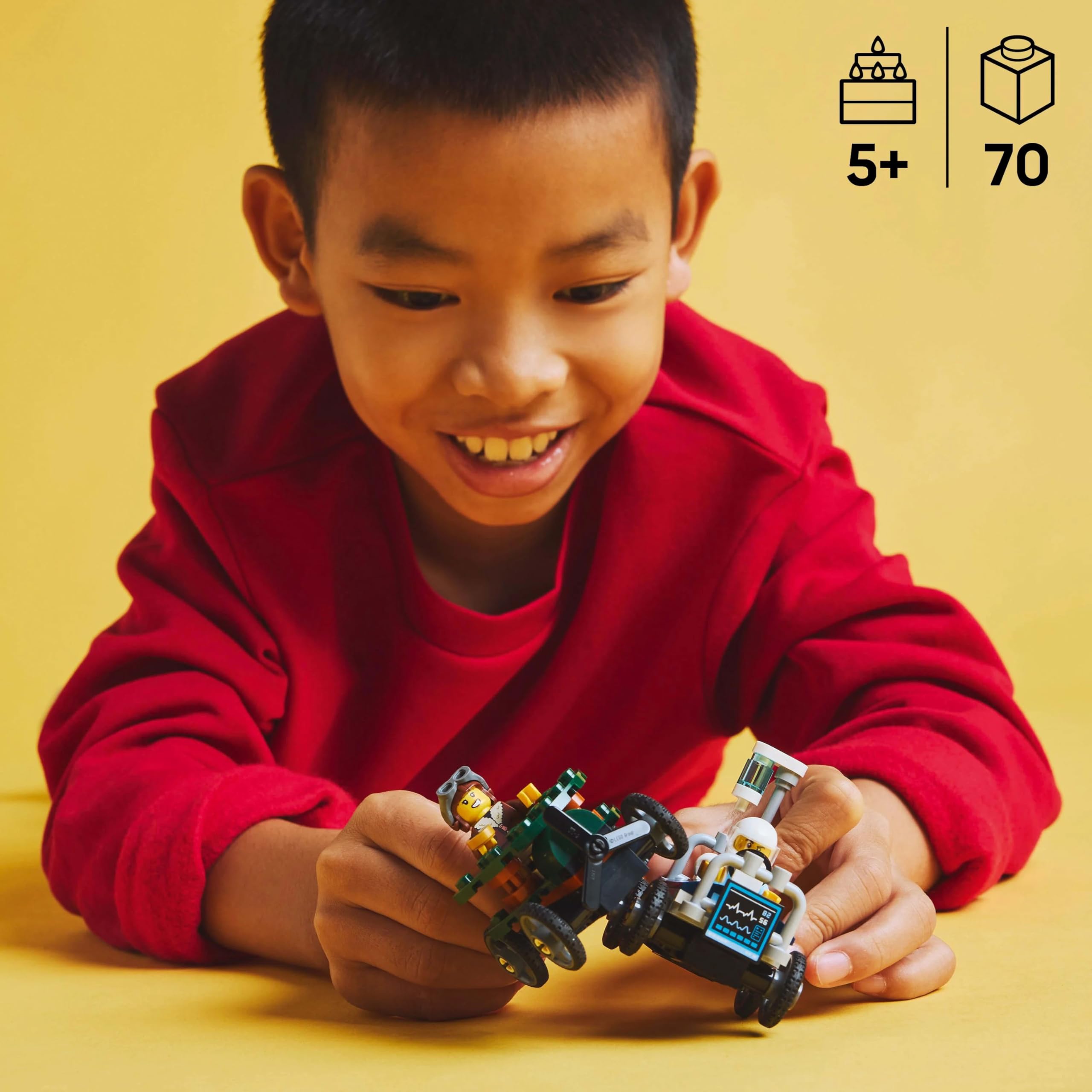 Amazon.com: Lego 60459 City Airplane to Hospital Bed, Race Car