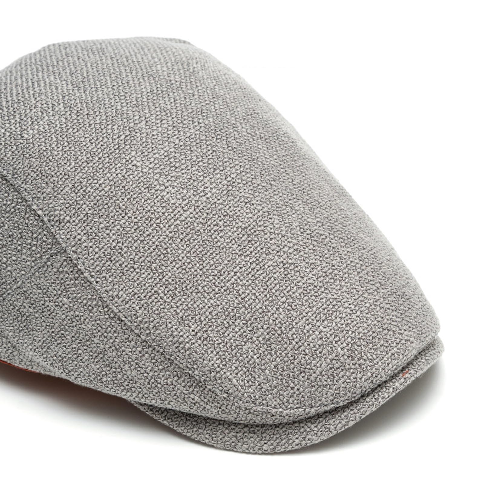 Béret en coton et lin pour homme - Couleur unie - Simple - Casquette plate tendance et décontractée - Visière de protection solaire en plein air