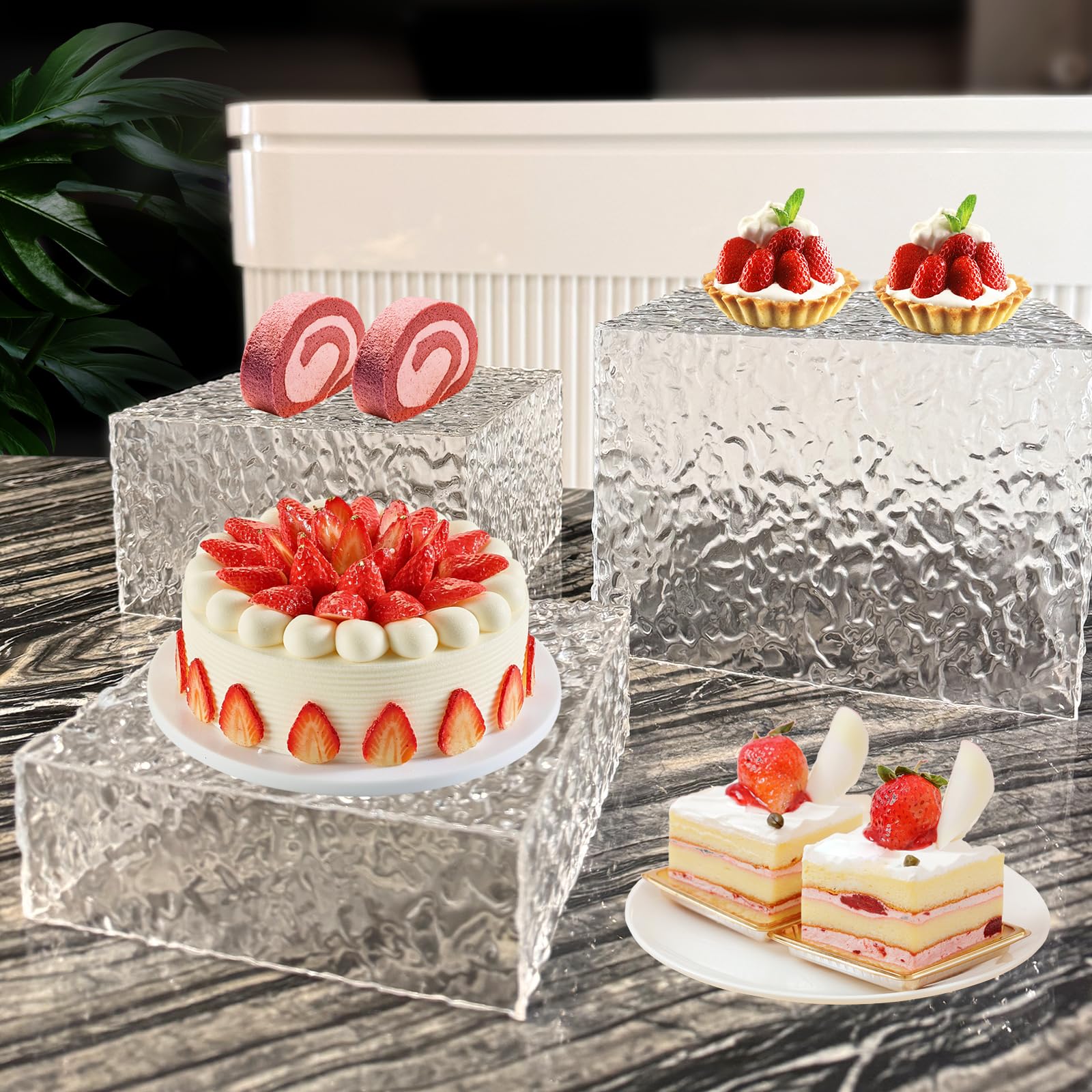 Snapklik.com : ReeGii Buffet Risers Food Service Display Risers For ...