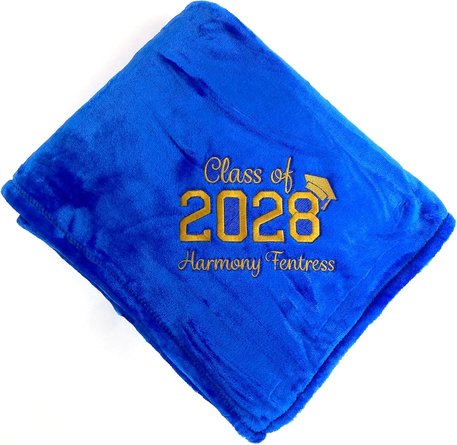 The Crafty Engineer Senior 2025, 2026 Custom Blanket - Personalized Sherpa Throw Blankets - Ideal Embroidered Gift for Senior Graduation - Soft and Cozy Travel Blanket for Men & Women - 50" x 60"