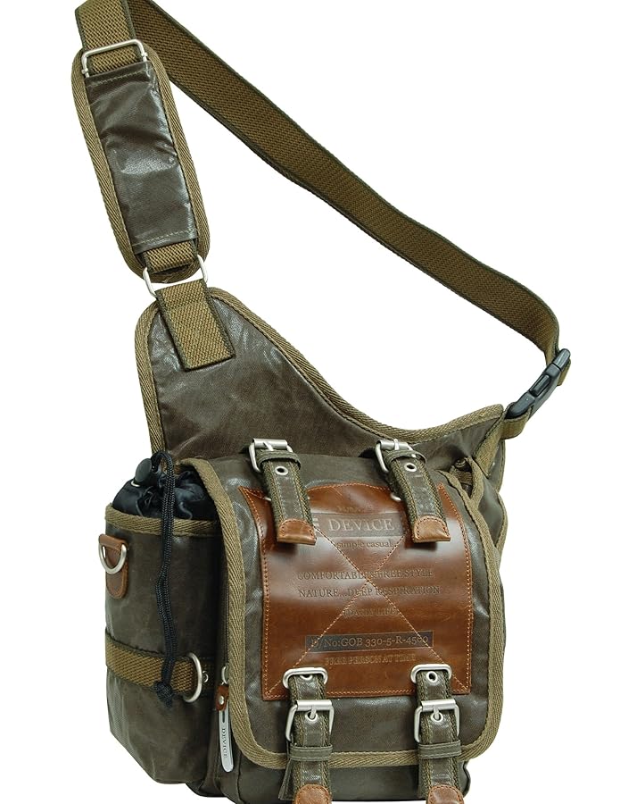 Amazon | [デバイス] Work ボディ ショルダーバッグ -カーキ