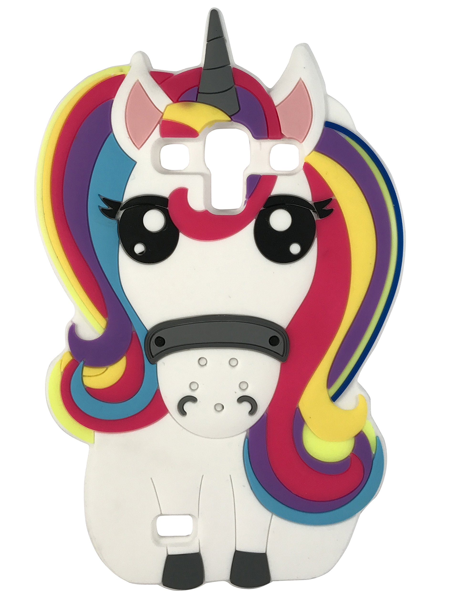 QF-L7FY-HB2F Rainbow Fantasy Unicorn Pony Horse Soft Silicone Mobile Phone Case for Samsung Galaxy S3 SIII I9300