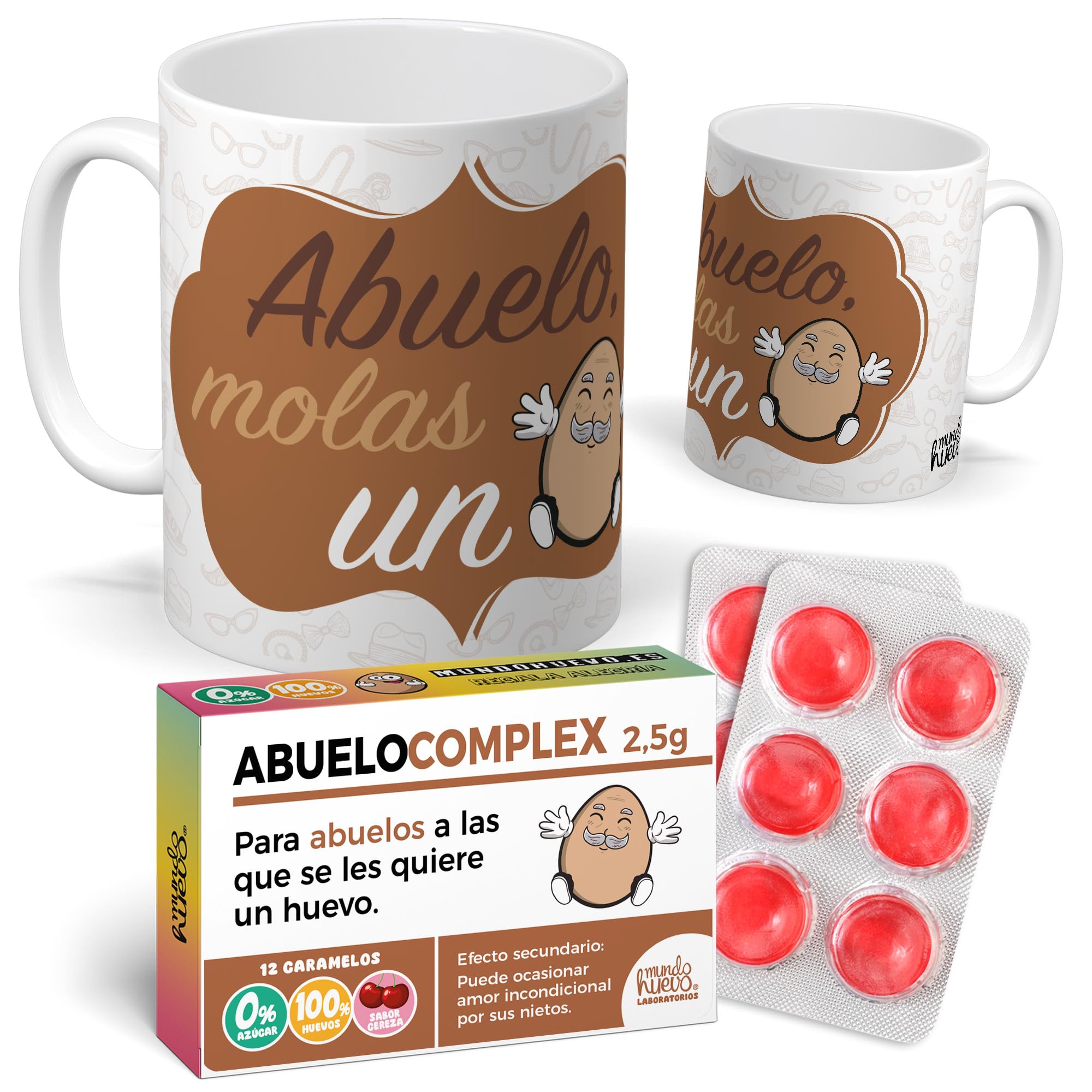 mundohuevo Taza Regalo Mamá | Taza de Cerámica + Caramelo de Mamá | Aunque a Veces ladres Eres el Mejor Padre | Detalle Original para Madres | Regalo Divertido — view 11