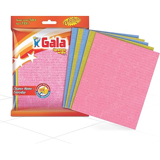 Gala Sponge Wipes - 5 Pack