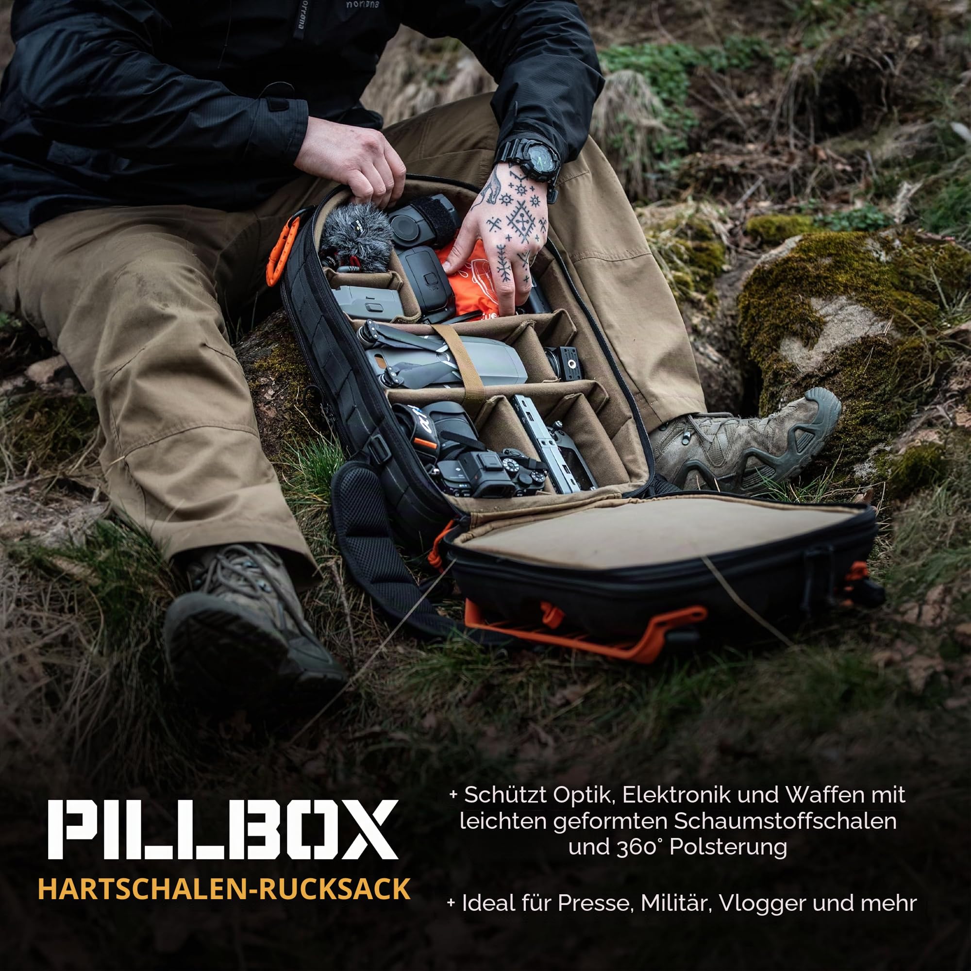 Hazard 4 Pillbox™ Grayman Taktischer Rucksack mit optischer Schale – Pack
