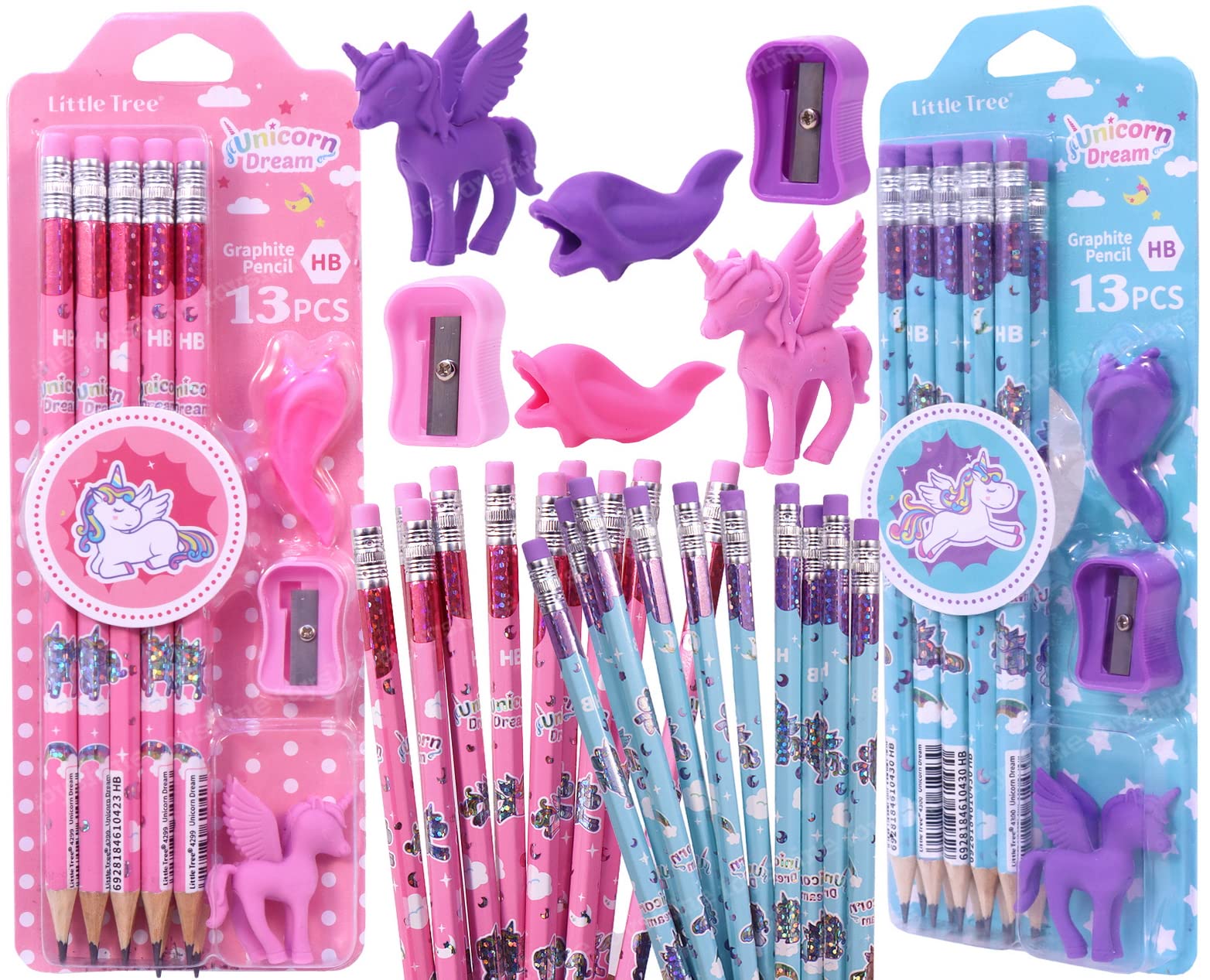 Toyshine Pack Of 26 Unicorn Stationary Set-20 Pencils,2 Erasers,2 Sharpner,Birthday Party Return Gift Party Favor For Kids-M3,Blue (B0BHD6D55F) Amazon Price History, Amazon Price Tracker