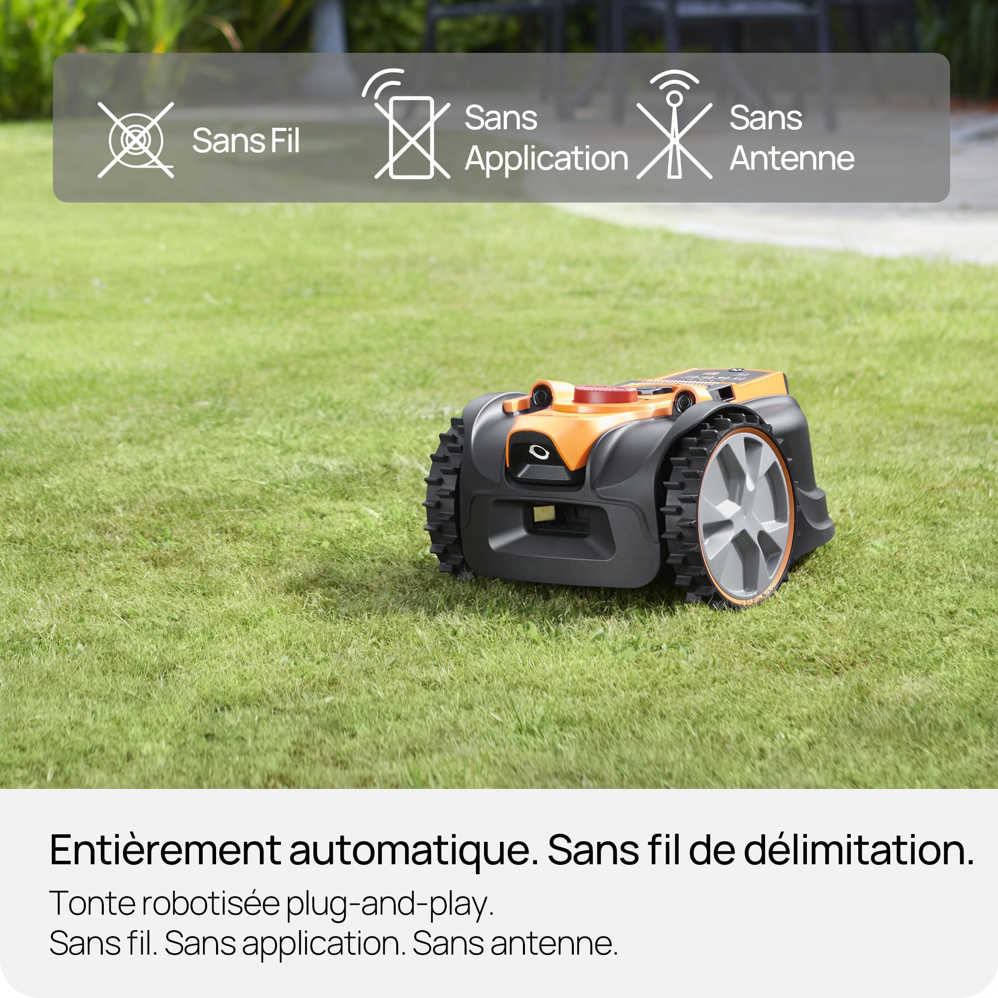 Lawnmaster OcuMow®16 Robot Tondeuse sans Fil pour Tondeuse à Gazon jusqu'à 300 ㎡ — vue 2