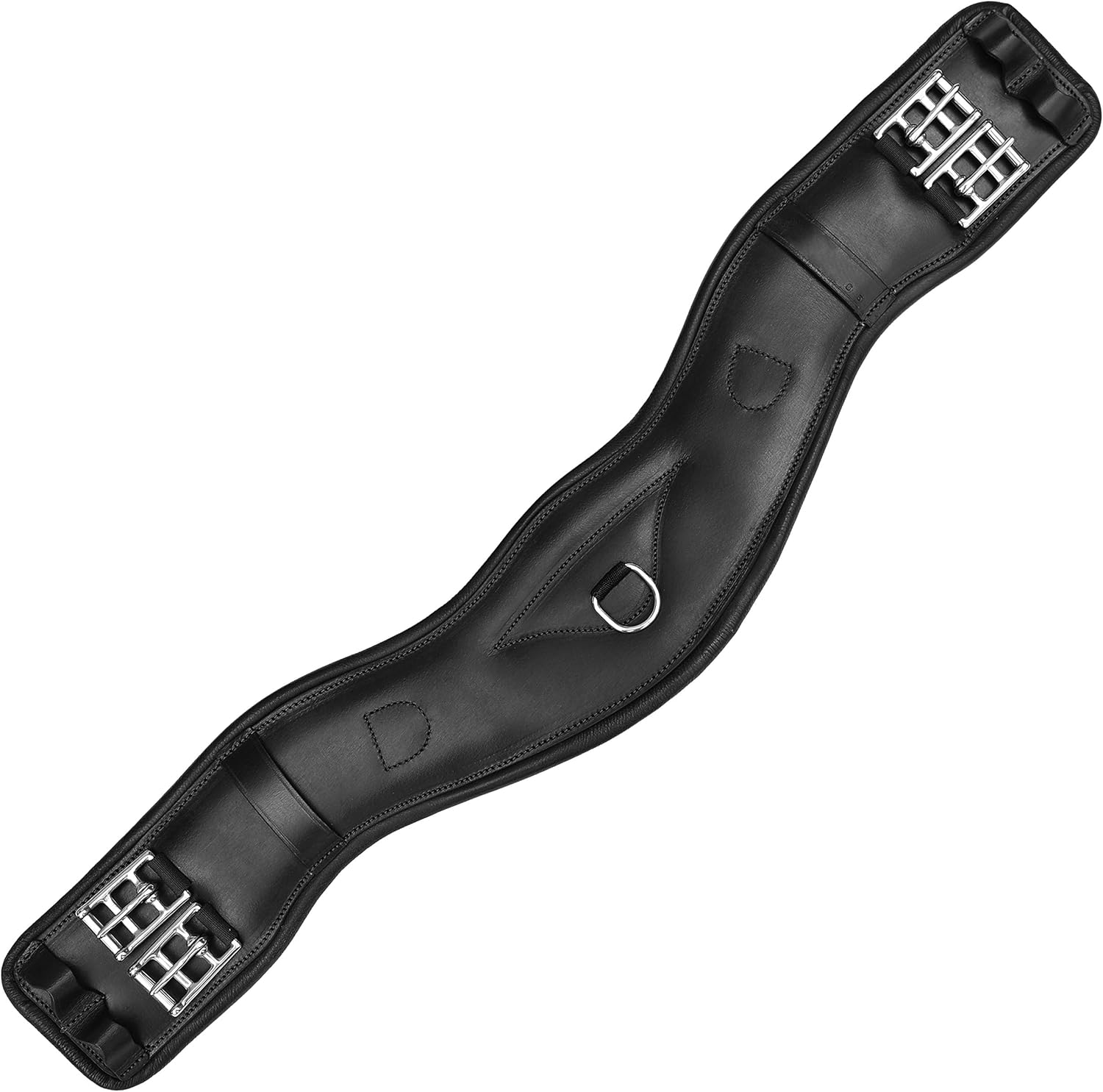 Exion Dressage Girth – Optimal Shoulder Comfort Anatomical Leather Girth | Premium Soft Padding | Sheepskin or Leather Lining