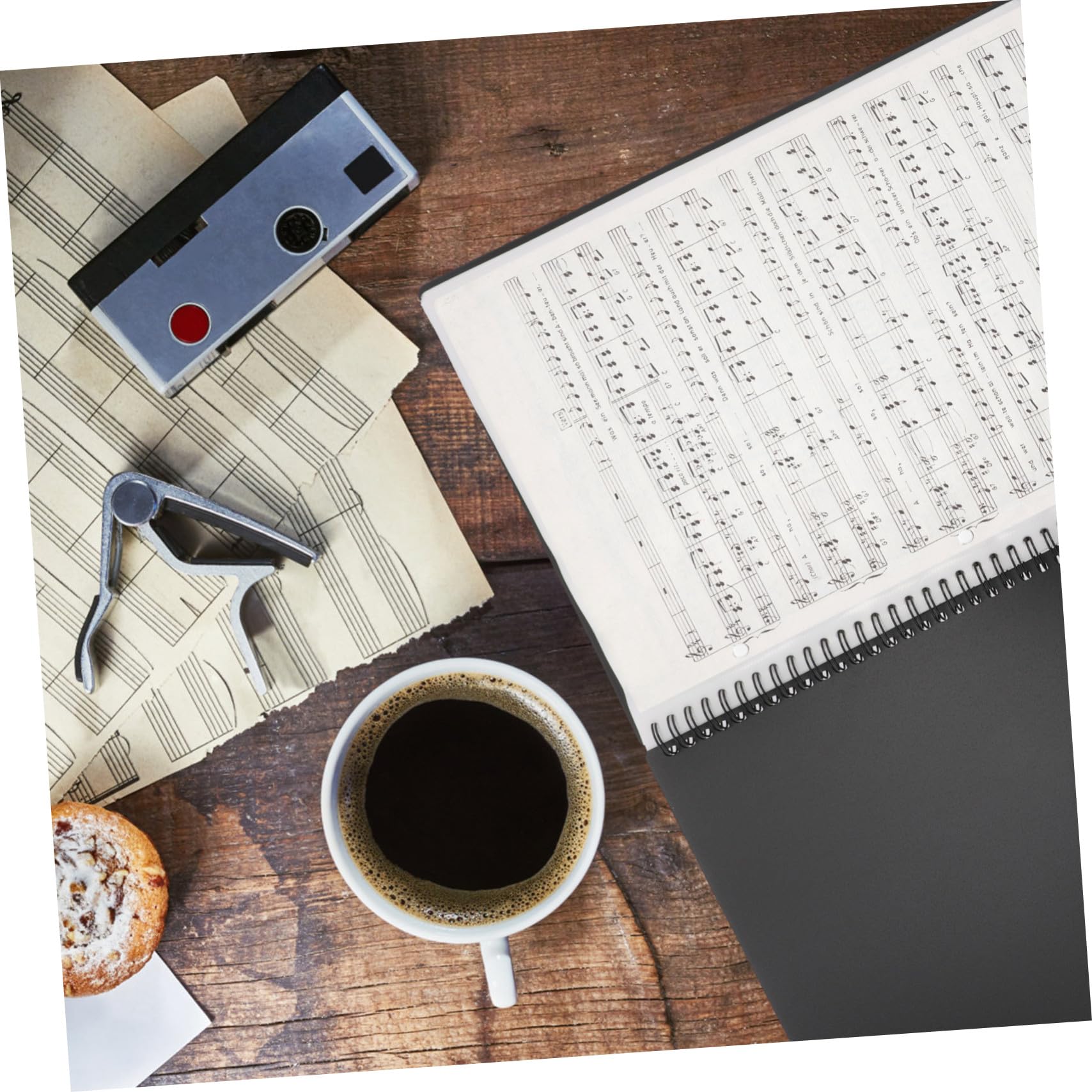 Mehrlagige Notenmappe mit transparenten Sichtfächern Langlebiger Musiknoten Ordner aus hochwertigem Kunststoff Flexibler Dokumenten Organizer für Klaviernoten und Schriftstücke