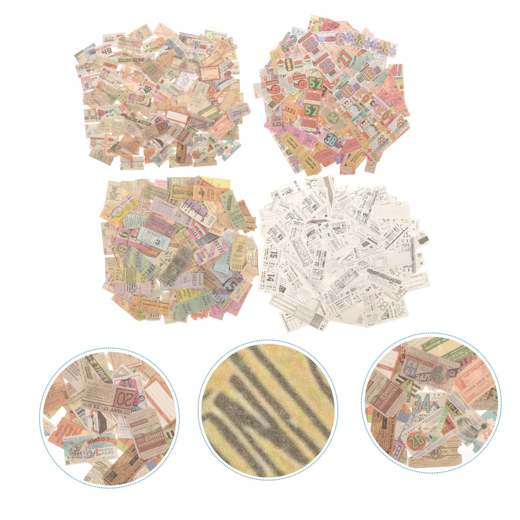 Lurrose 1200 Pcs Autocollant Planificateur Bricolage Artisanat Matériel Journal Embellissement Cahier Autocollants Planificateur Autocollants Décor Scrapbook Ornements