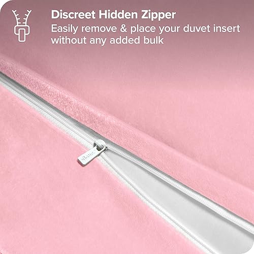 Miniatura 6 de Bare Home Funda de edredón de forro polar lanudo tamaño Queen - Funda de edredón de felpa - Súper suave y lujosa - Cierre de cremallera oculto -