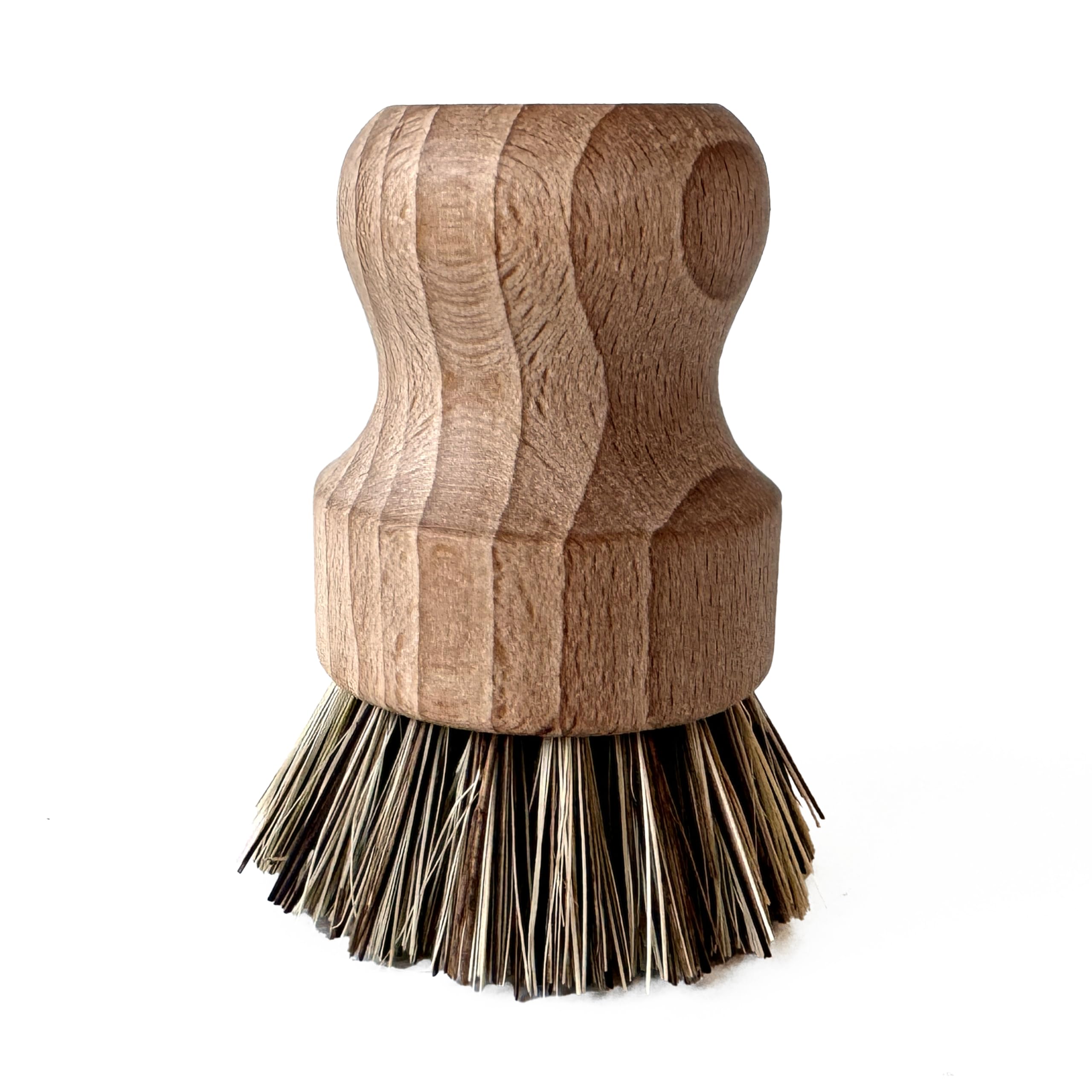 Murchison-Hume Compostable Pot Scrubber with Ergonomic Handle and Ultra-Strong Mexican Palm Bristles, No Plastic, All-Natural Materials for Cleaning Pots & Pans 3.35 inches