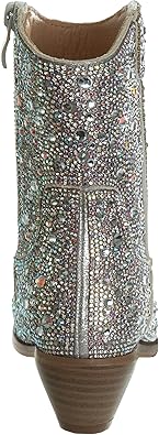 Badgley Mischka Sparkly Cowgirl Boots Kids Cowboy Boots Party Dress Heels for Girls (Size 13 Little Kid / 1-5 Big Kid)
