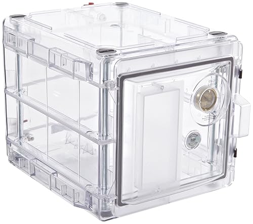 Miniatura 10 de SP Bel-Art Secador Clear 1.0 Gas-Purge Gas-Purge Gabinete; 0.7 pies cúbicos (F42071-0002) 2-Claro, con puertos de gas,2-Ámbar, con puertos