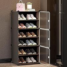 Shoe Rack Plastic   &   | DIY Multi-Purpose Shoe Rack for Home |  Home Storage Rack with Door for Entryway, Chappal Slipper Sandals Shoe Stand