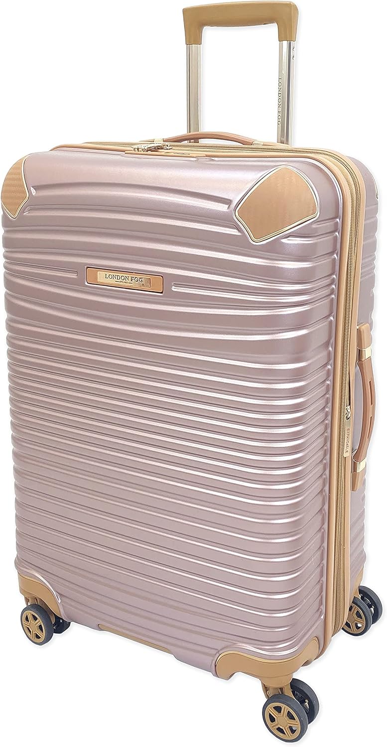 London Fog Chelsea 25" Expandable Spinner, Rose Gold 25" Rose Gold