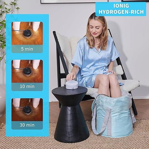 Miniatura 5 de Baño de pies de desintoxicación iónico portátil, perfecto para pies de cumpleaños, desintoxicación, limpieza de iones de spa, sistema de hidrógeno