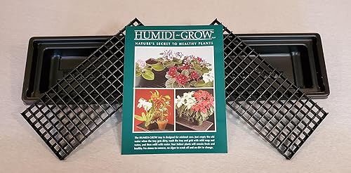 Miniatura 2 de HUMIDI-GROW HT-105 - Bandeja de humedad delgada para orquídeas, violetas africanas, árboles bonsái y otras plantas de casa de Beta Crafts
