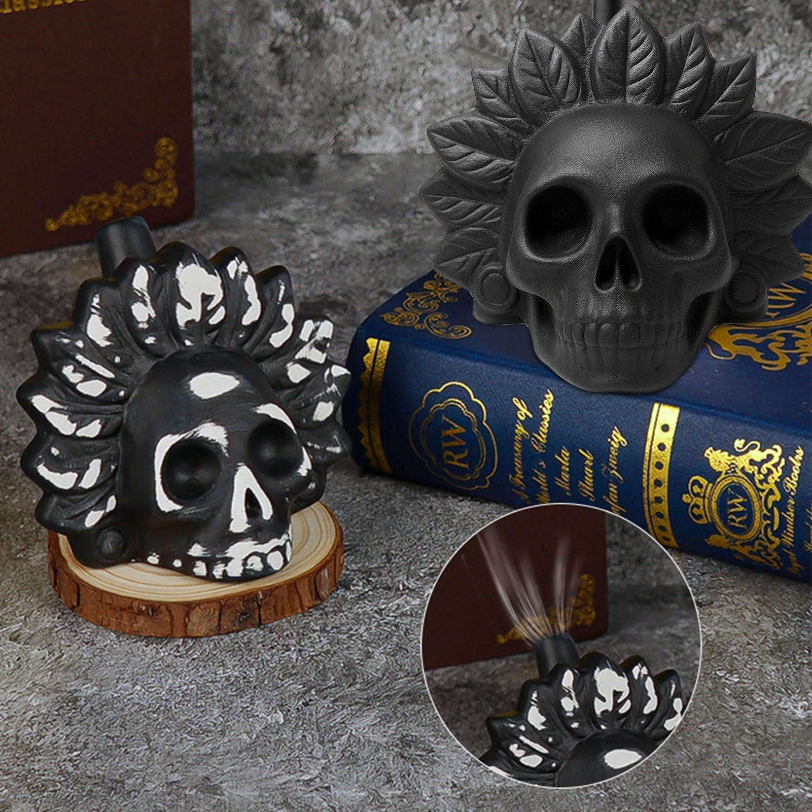 Fischietto azteco, Aztec Death Whistle, fischietto morte più forte a 125+ decibel, Death Whistle, fischietto per Halloween e il giorno dei morti (C)