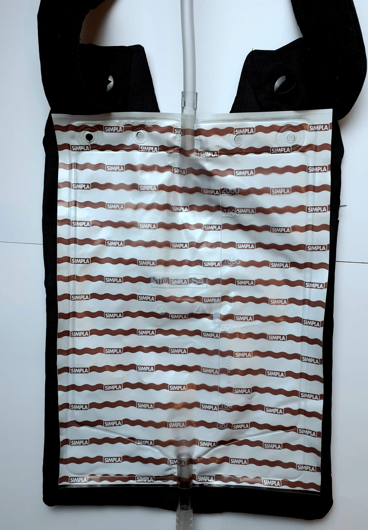 Portafolios de noche con bolsillo, funda para tubo (1 metro de largo) y asa ajustable. Funda para bolsa de noche con catéter. Ideal para silla de ruedas.