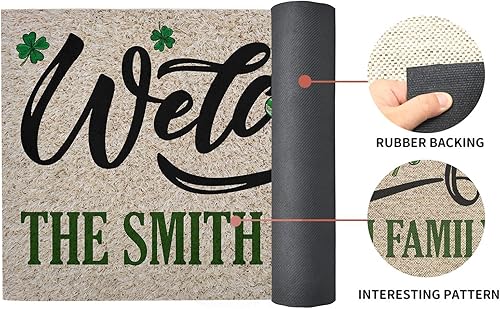 Miniatura 5 de Zocoshi Tapete personalizado para puerta del día de San Patricio, regalo del día de San Patricio, decoración al aire libre del día de San Patricio