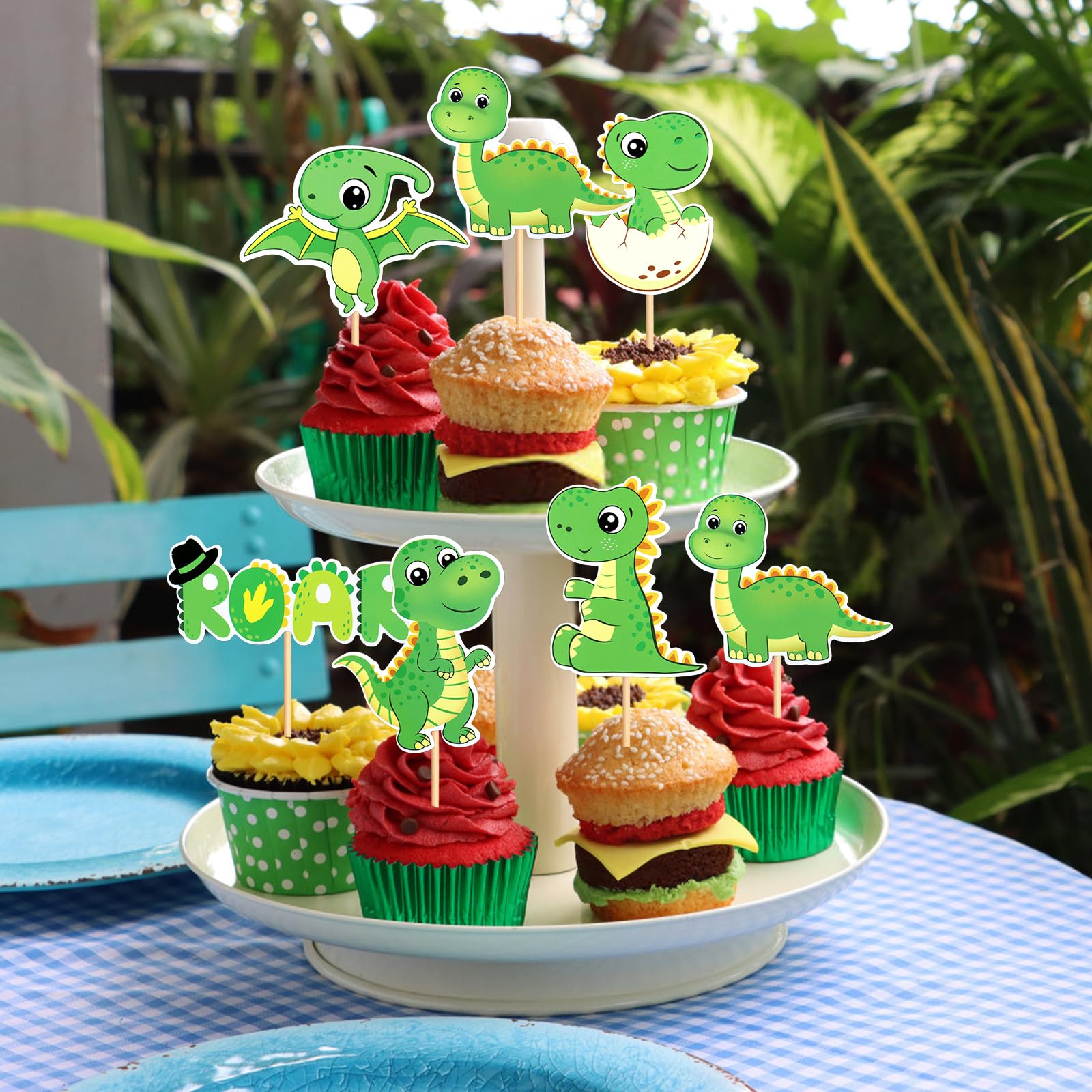 Toppers Dinosaurio Cumpleaños 38 Pcs PVC Reusable Decoración Pastel Dinosaurio - 38 Piezas Cake Toppers Para Fiesta Infantil Temática Decoracion Tarta Patrulla Canina