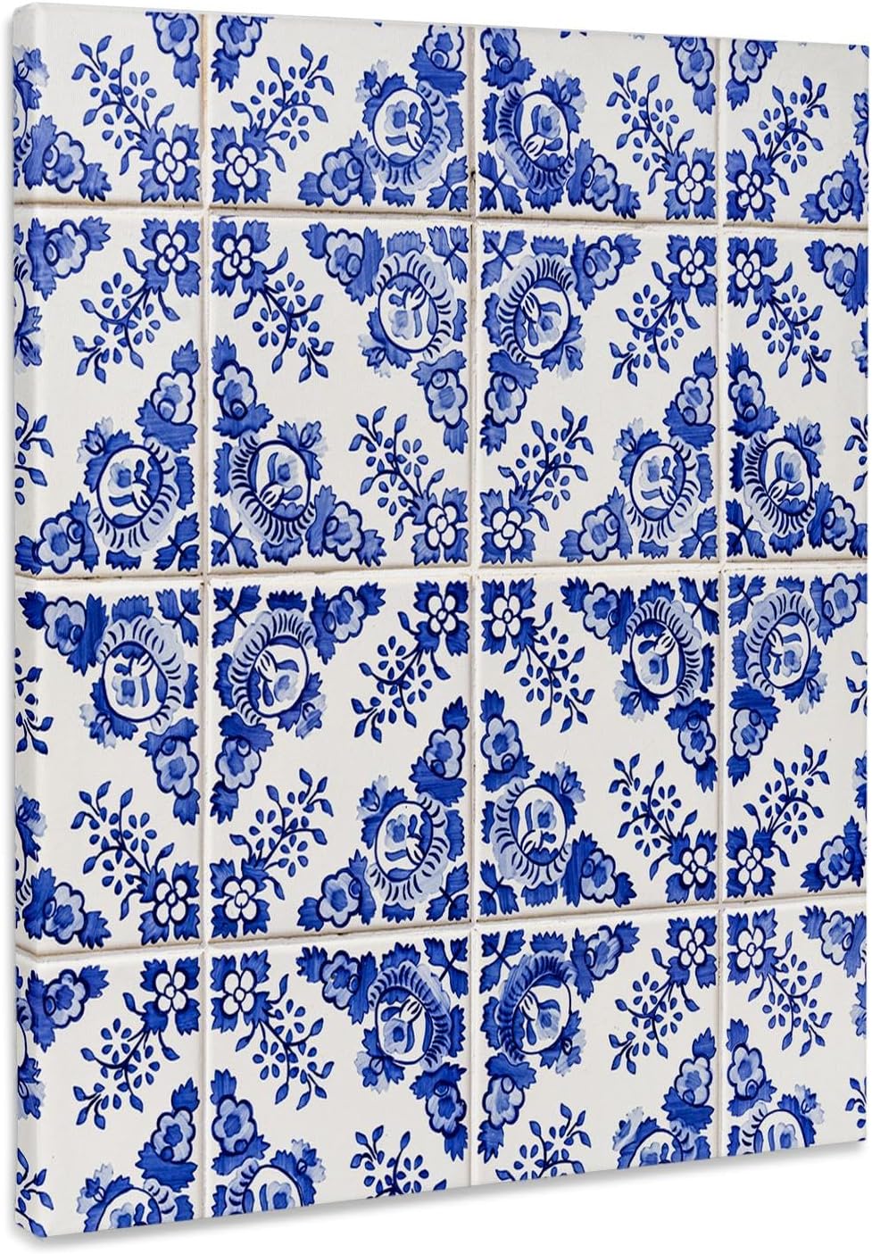 3dRose Portugal, Porto, Hand painted ceramic tiles decorate building. 3 Museum Grade Canvas Wrap 16x20