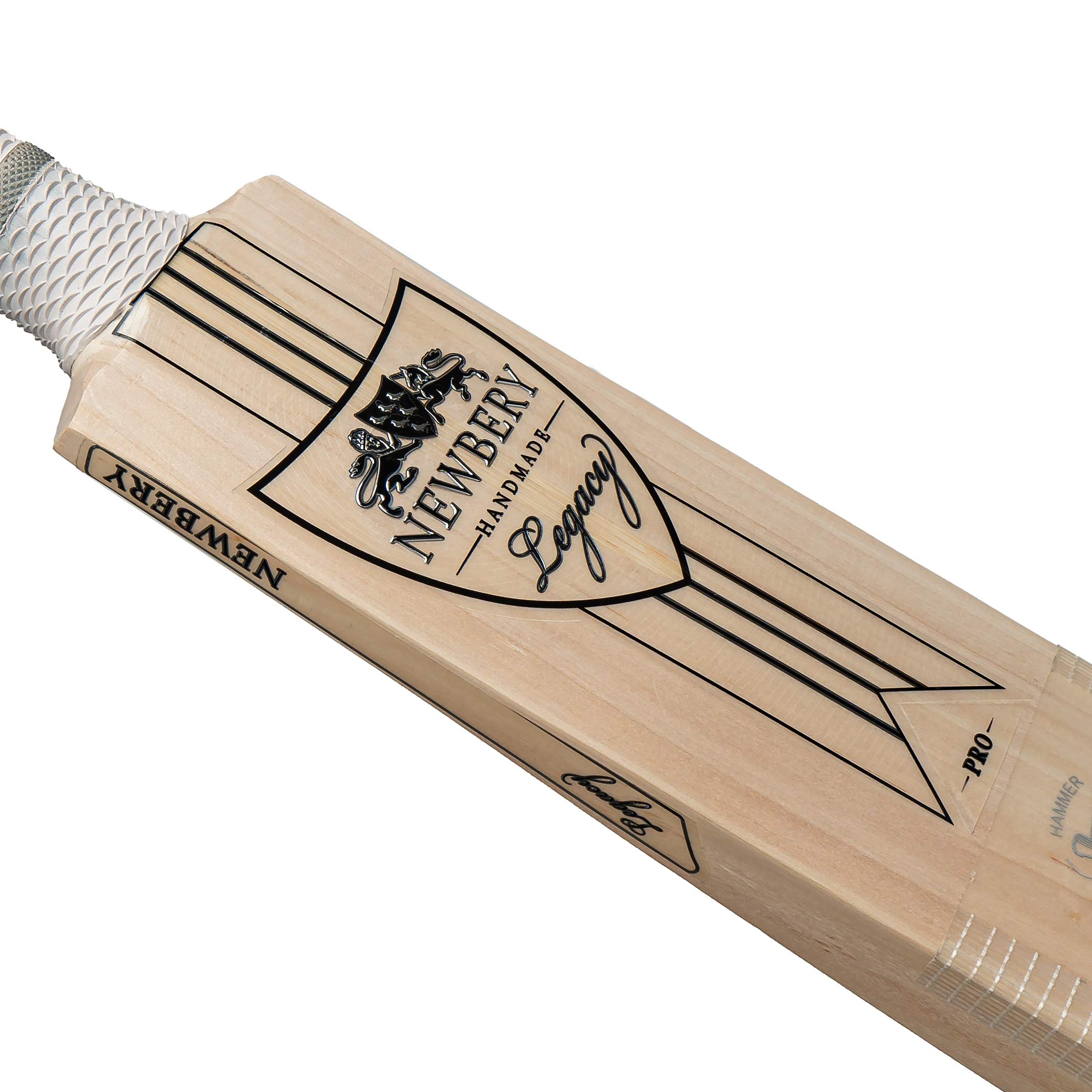 Buy Newbery Cricket Legacy Pro Cricket Bat, White/Black/Gold, Heavy