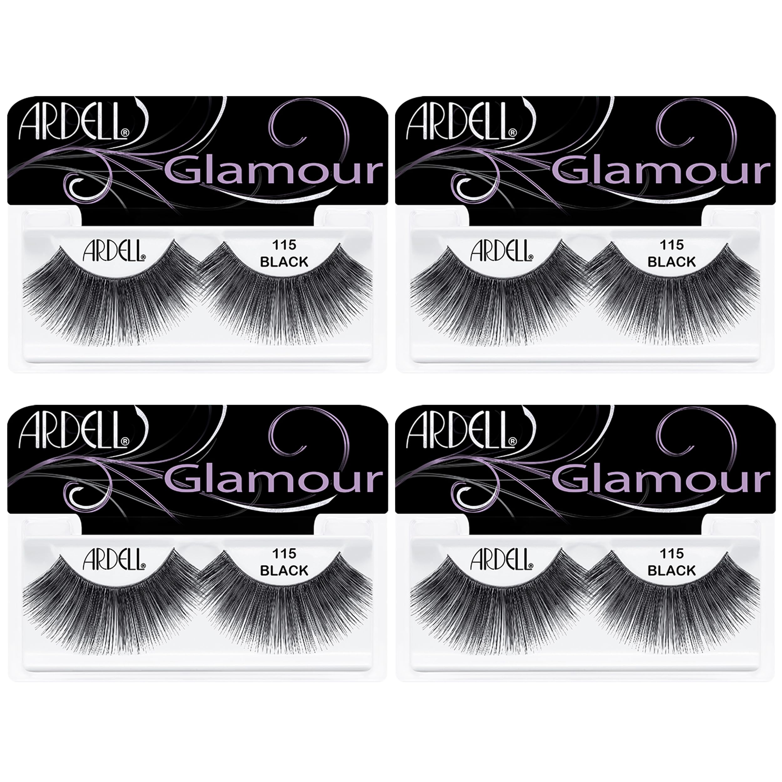 Ardell Fashion Lashes Pair - 115, (Pack of 4)
