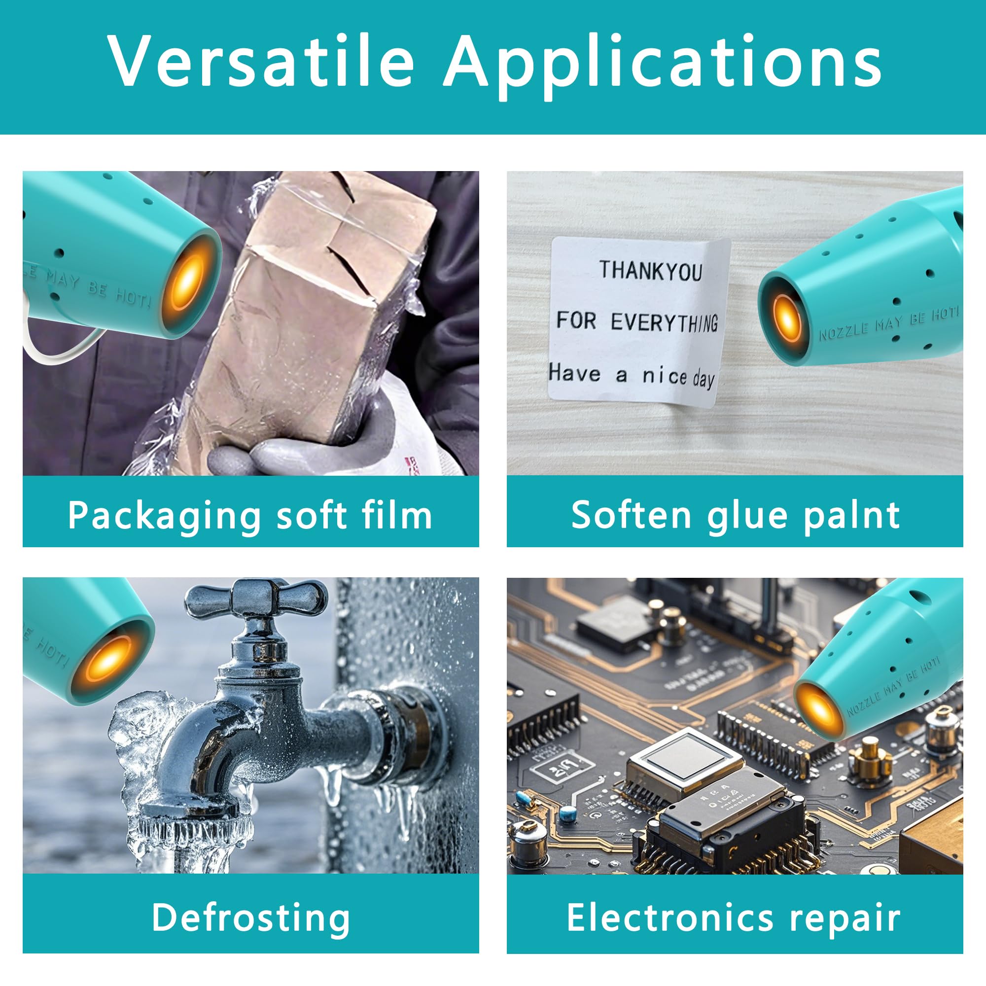VQDHTUZP 2688-20 Fits forMilwau kee 18V Cordless Compact Heat Gun